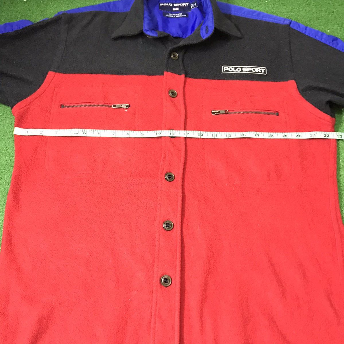 Polo Ralph Lauren Vintage 90s Polo Sport Oversized Fleece Jacket Button Up Size US M / EU 48-50 / 2 - 9 Thumbnail