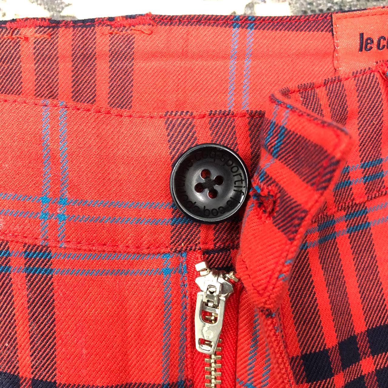 Le Coq Sportif P577 GOLF COLLECTION LE COQ SPORTIF TARTAN FLARED PANTS Size US 31 - 7 Thumbnail