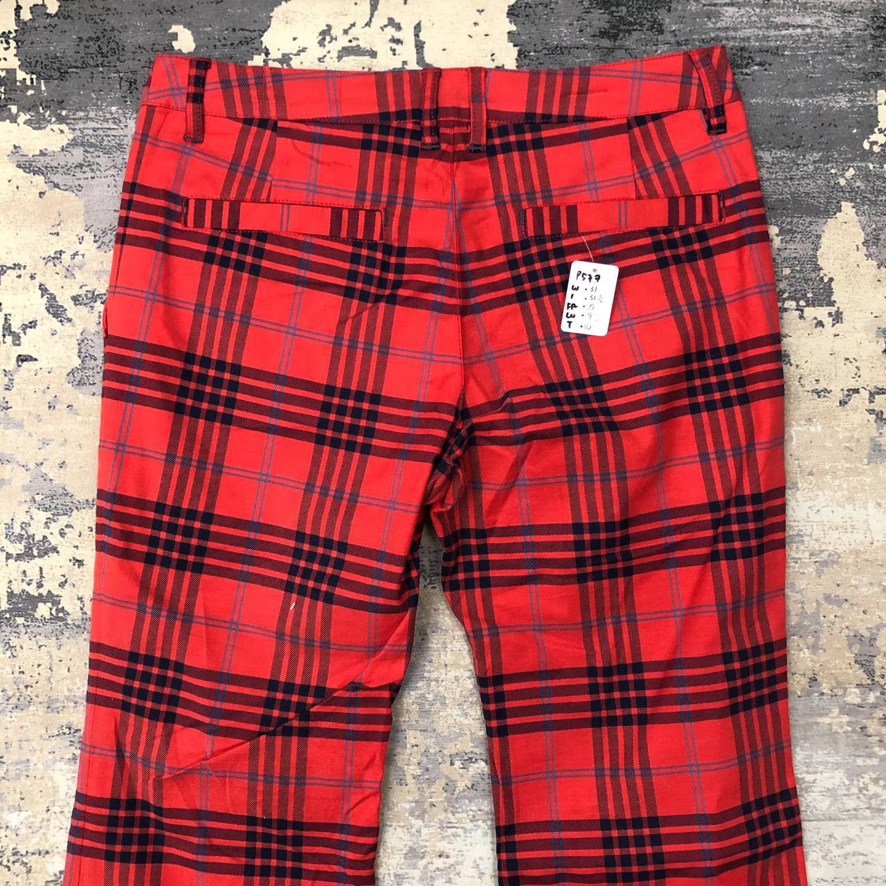 Le Coq Sportif P577 GOLF COLLECTION LE COQ SPORTIF TARTAN FLARED PANTS Size US 31 - 4 Thumbnail