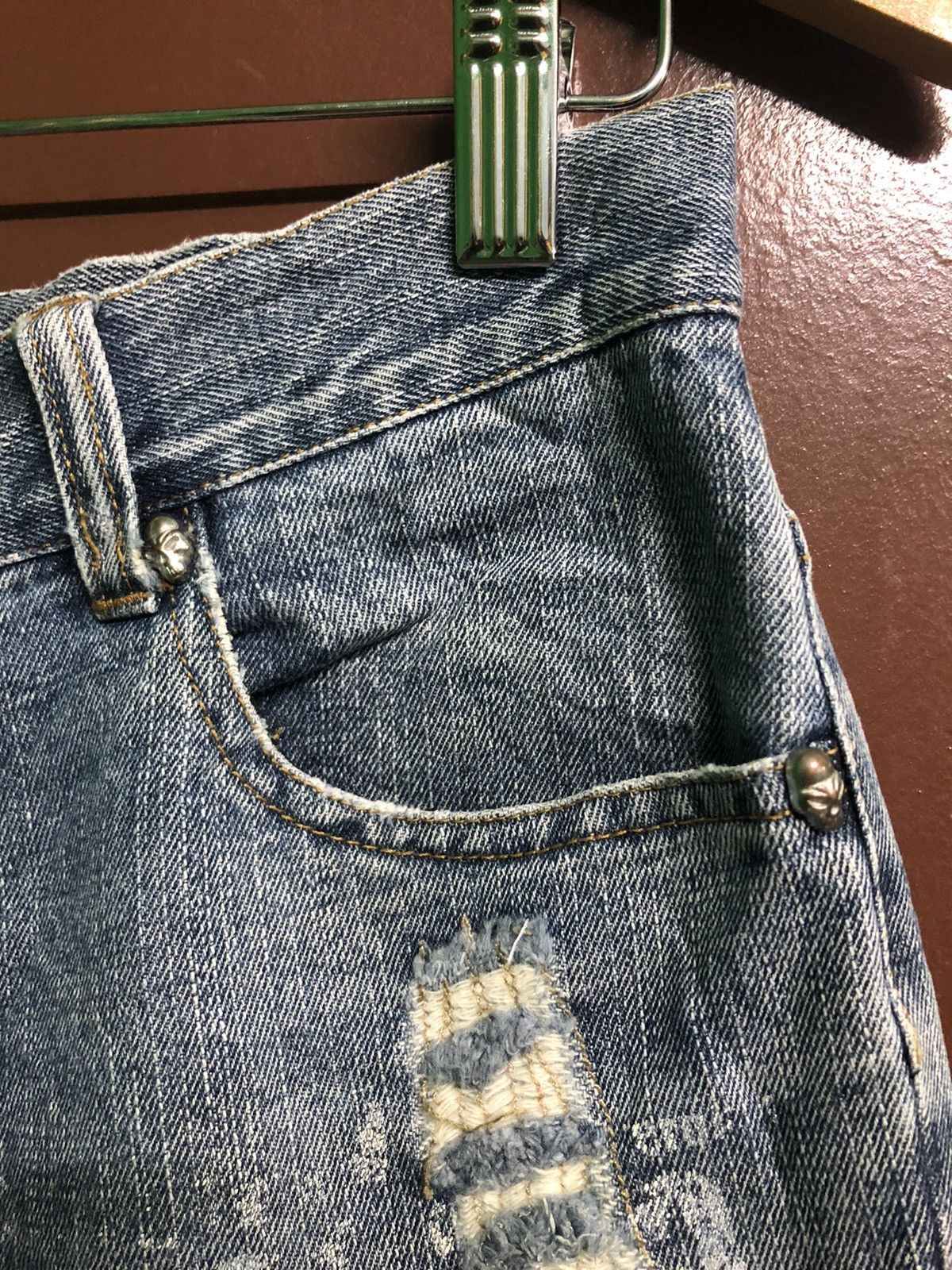 Japanese Brand Berning-Sho Punk Style Distressed Denim Size US 29 - 9 Thumbnail