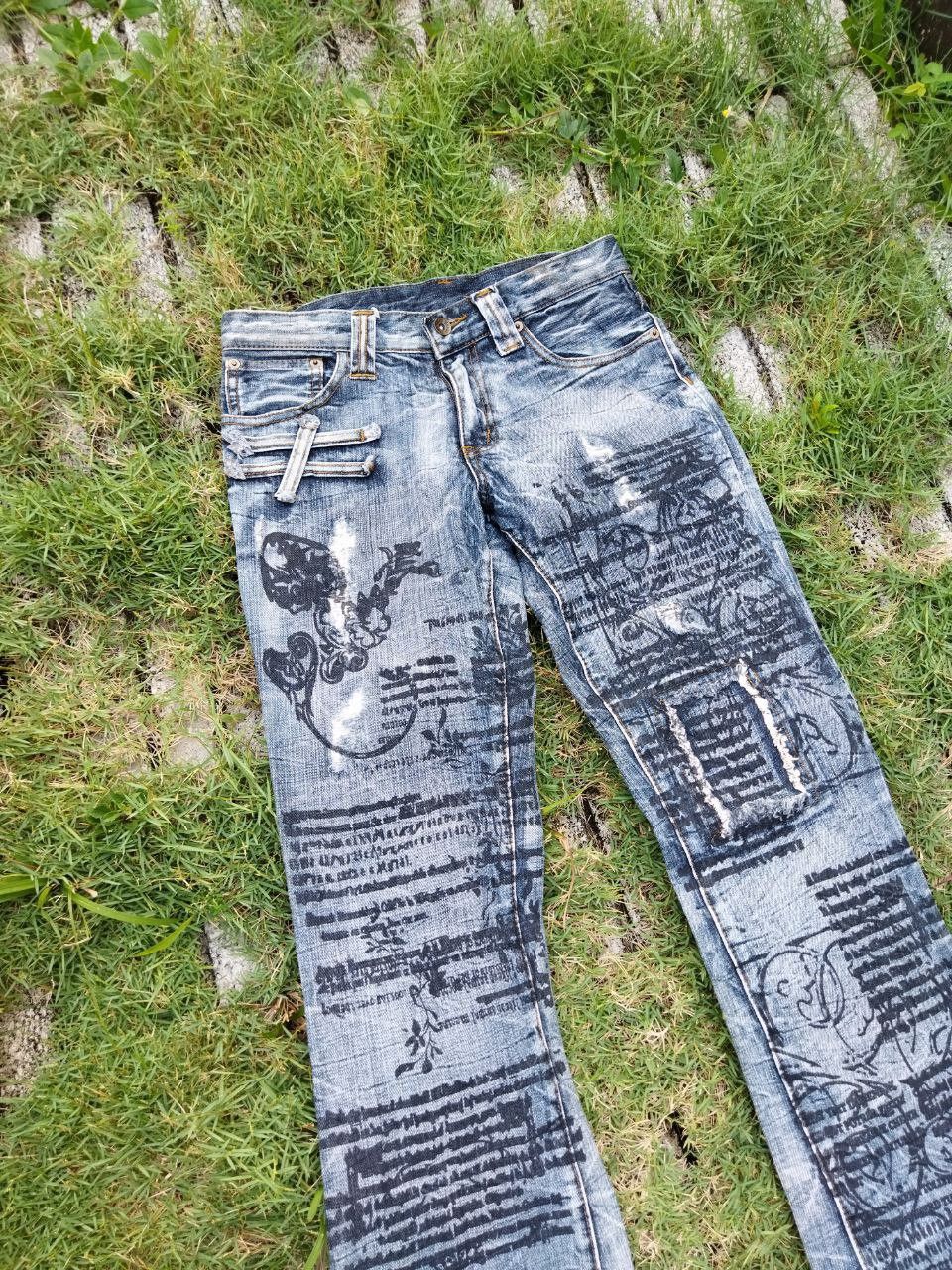 semanticdesign Vintage Semantic Design Japan Punk Style Flared Jeans Size US 30 / EU 46 - 4 Thumbnail