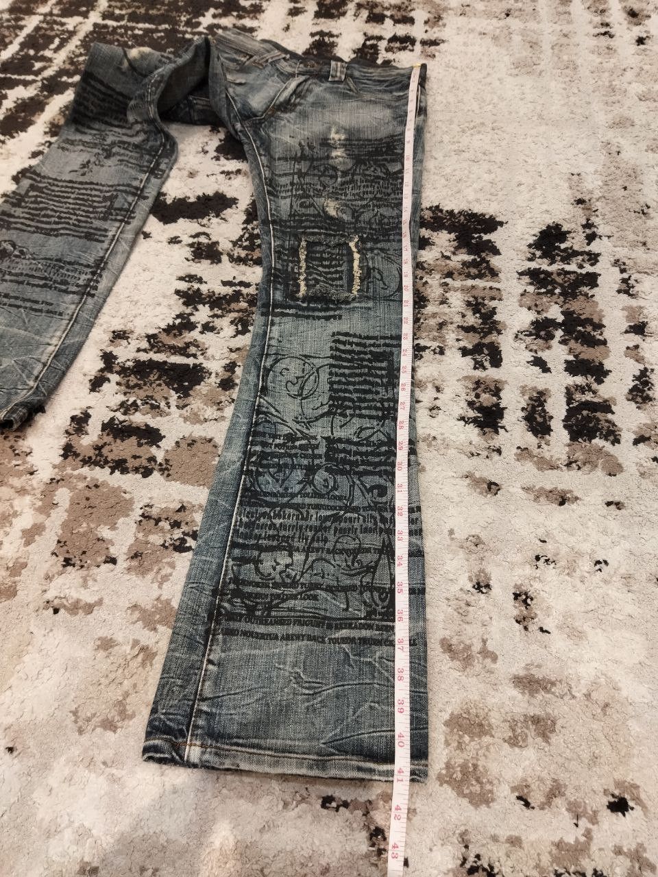 semanticdesign Vintage Semantic Design Japan Punk Style Flared Jeans Size US 30 / EU 46 - 17 Thumbnail