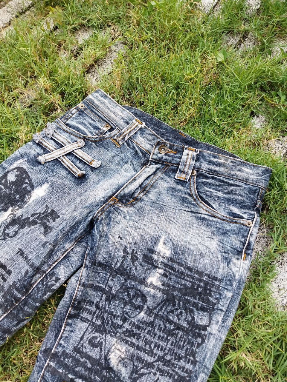 semanticdesign Vintage Semantic Design Japan Punk Style Flared Jeans Size US 30 / EU 46 - 5 Thumbnail