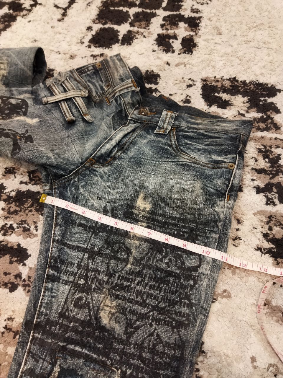 semanticdesign Vintage Semantic Design Japan Punk Style Flared Jeans Size US 30 / EU 46 - 19 Thumbnail
