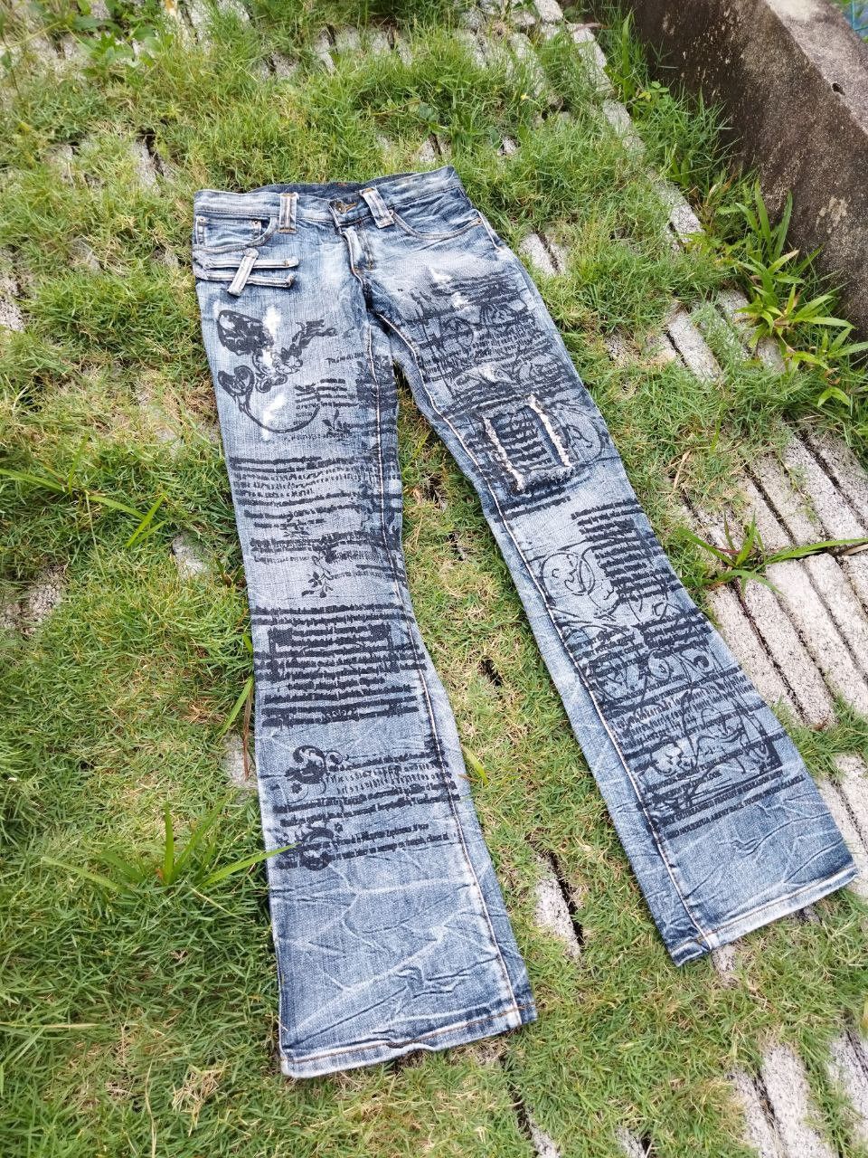 semanticdesign Vintage Semantic Design Japan Punk Style Flared Jeans Size US 30 / EU 46 - 3 Thumbnail