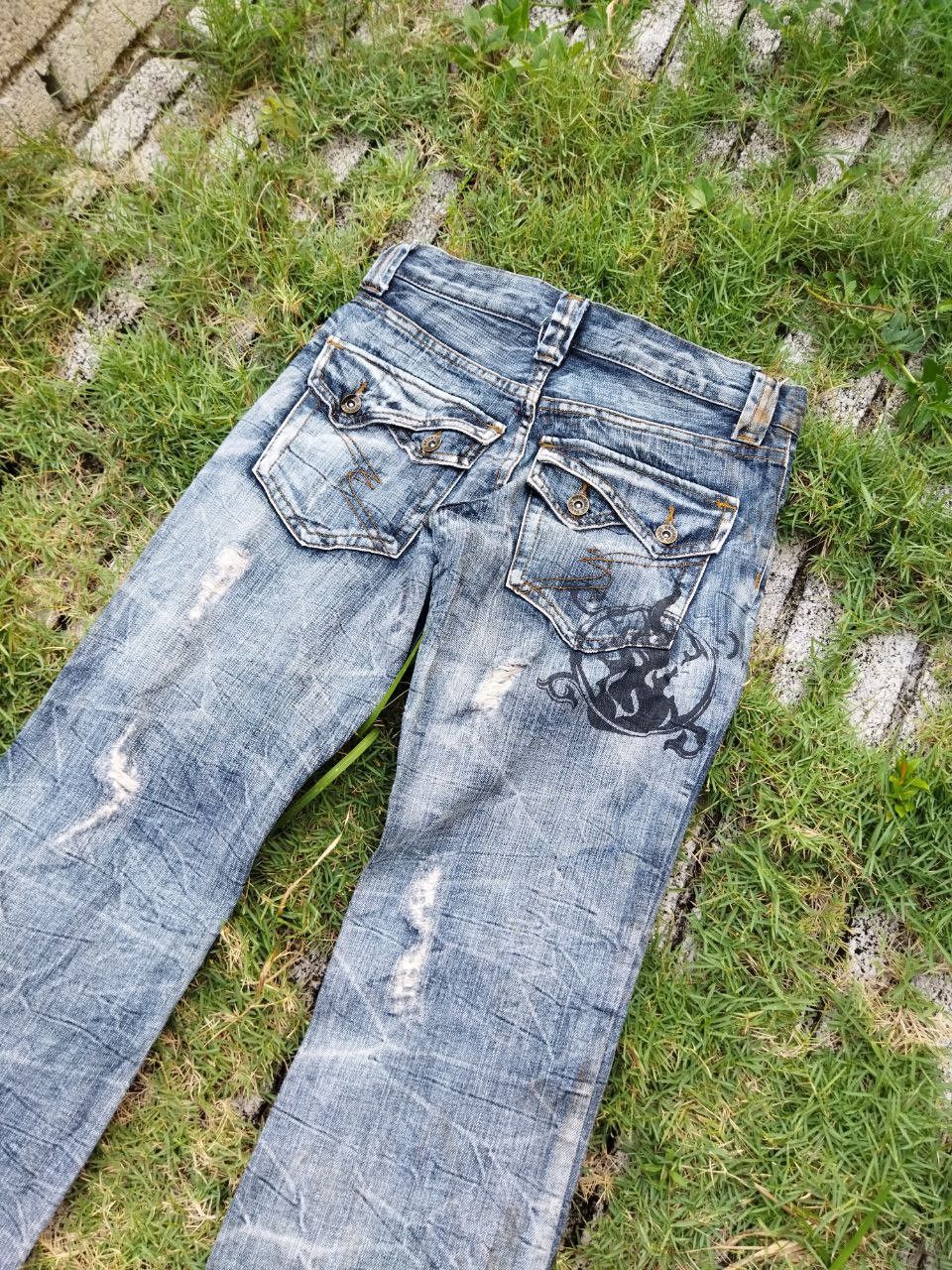 semanticdesign Vintage Semantic Design Japan Punk Style Flared Jeans Size US 30 / EU 46 - 11 Thumbnail