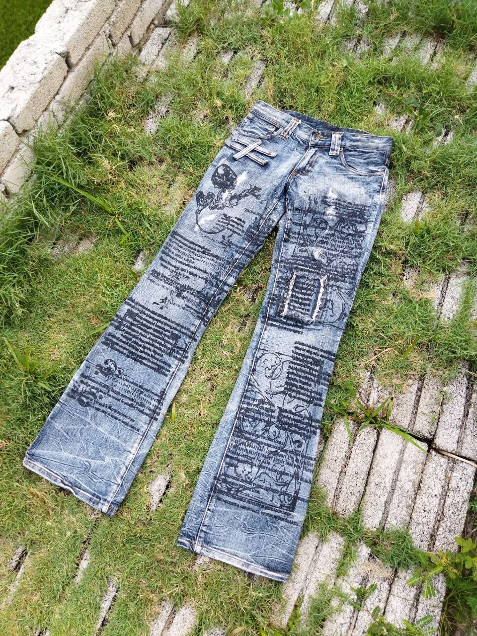 semanticdesign Vintage Semantic Design Japan Punk Style Flared Jeans Size US 30 / EU 46 - 2 Thumbnail