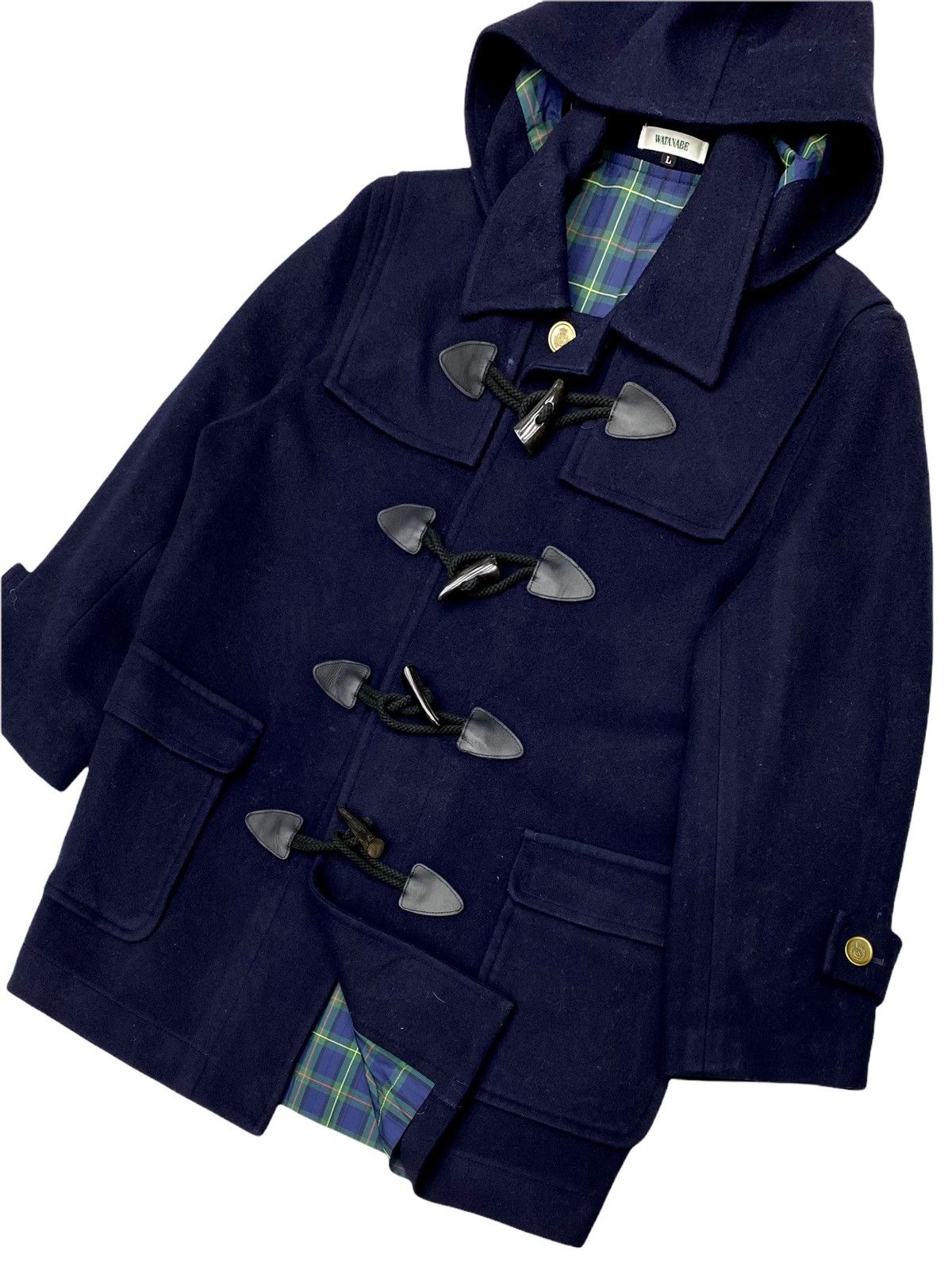 Junya Watanabe × Vintage VINTAGE WATANABE BLEND WOOL DUFFLE COAT 🇯🇵 Size US M / EU 48-50 / 2 - 9 Thumbnail