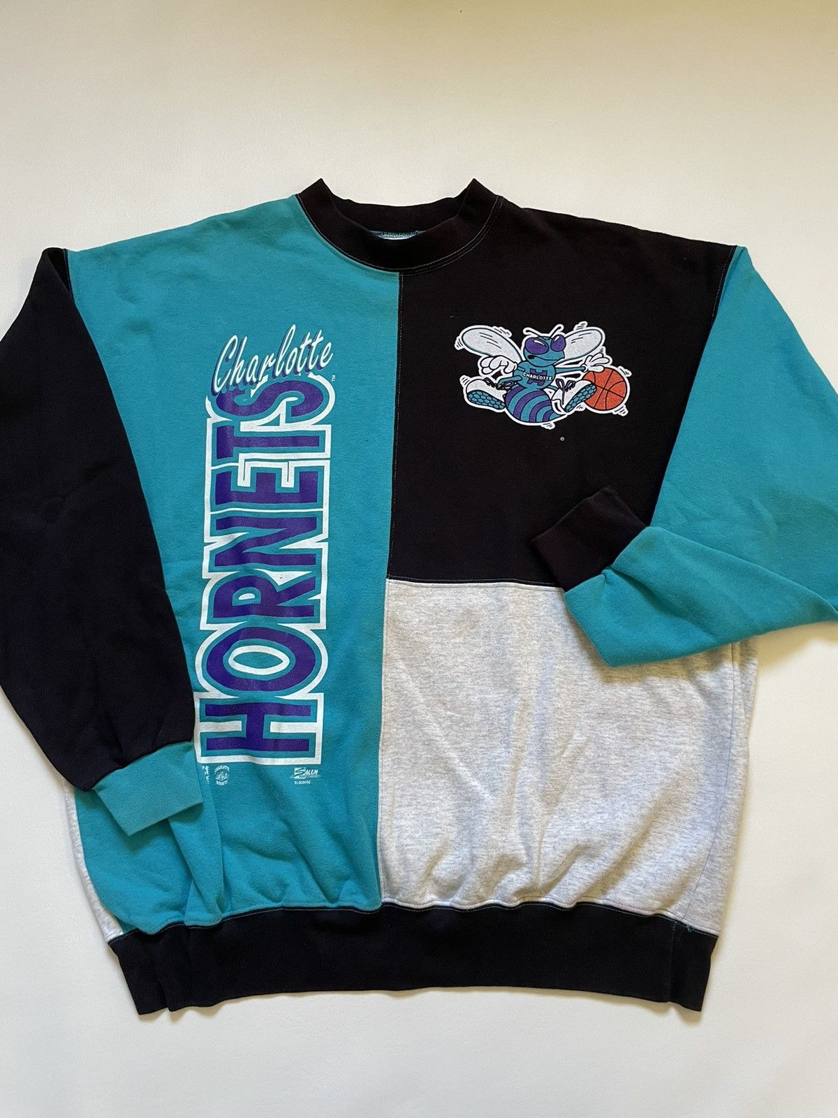 NBA × Salem Sportswear × Vintage Vintage Charlotte, hornets sweatshirt Size US XL / EU 56 / 4 - 2 Thumbnail