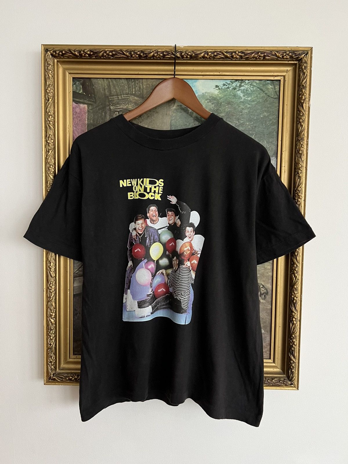 Band Tees Vintage 90s New Kids on the Block Band Black Tee Size US M / EU 48-50 / 2 - 1 Thumbnail