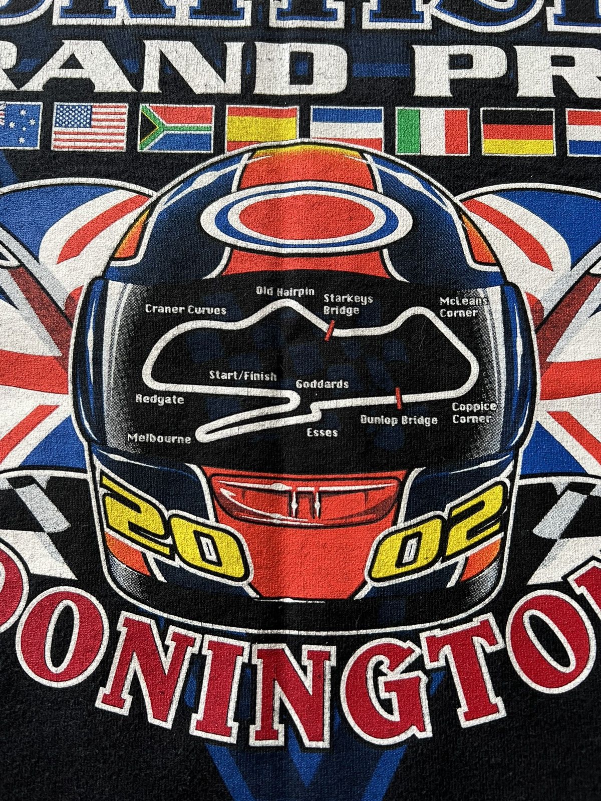 Band Tees Vintage 2002 Motocycle Moto British Grand Prix Donington Tee Size US S / EU 44-46 / 1 - 9 Thumbnail