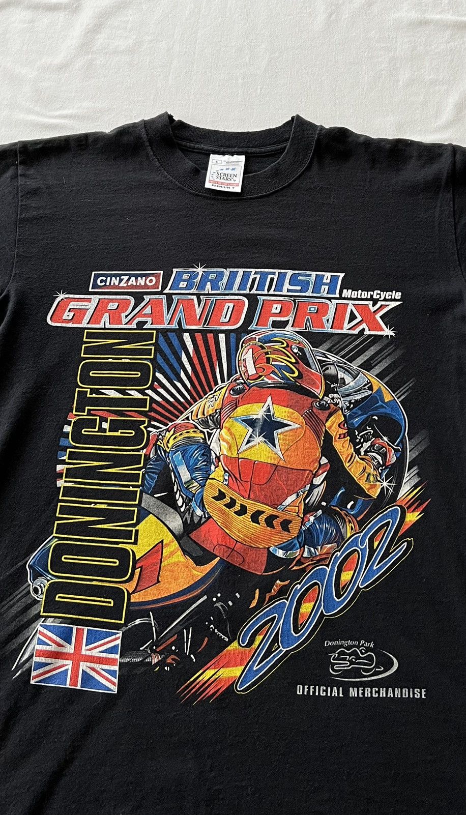 Band Tees Vintage 2002 Motocycle Moto British Grand Prix Donington Tee Size US S / EU 44-46 / 1 - 3 Thumbnail