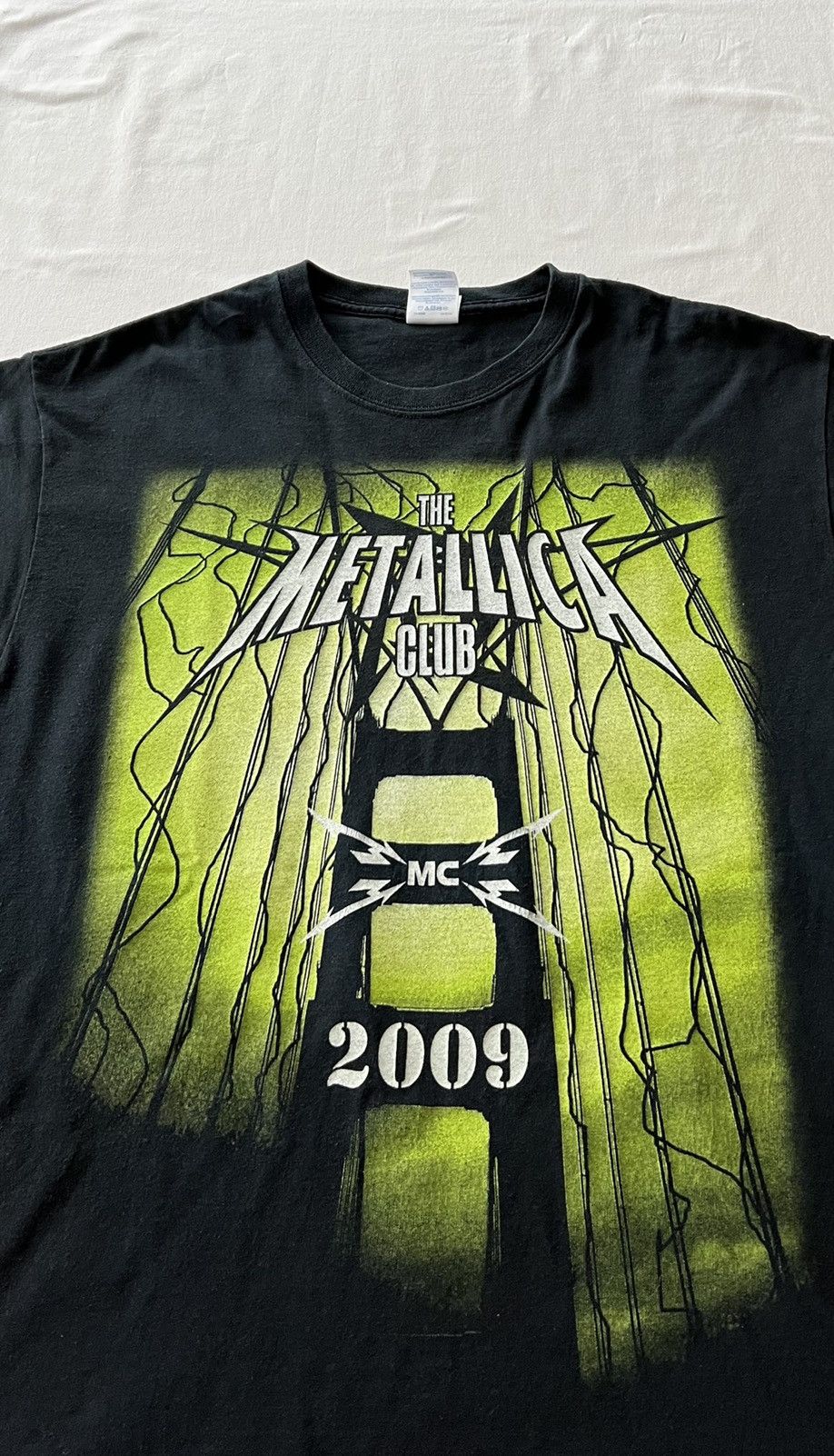 Band Tees Vintage 2009 Metallica Club Rock Band Black Tee Size US L / EU 52-54 / 3 - 3 Thumbnail