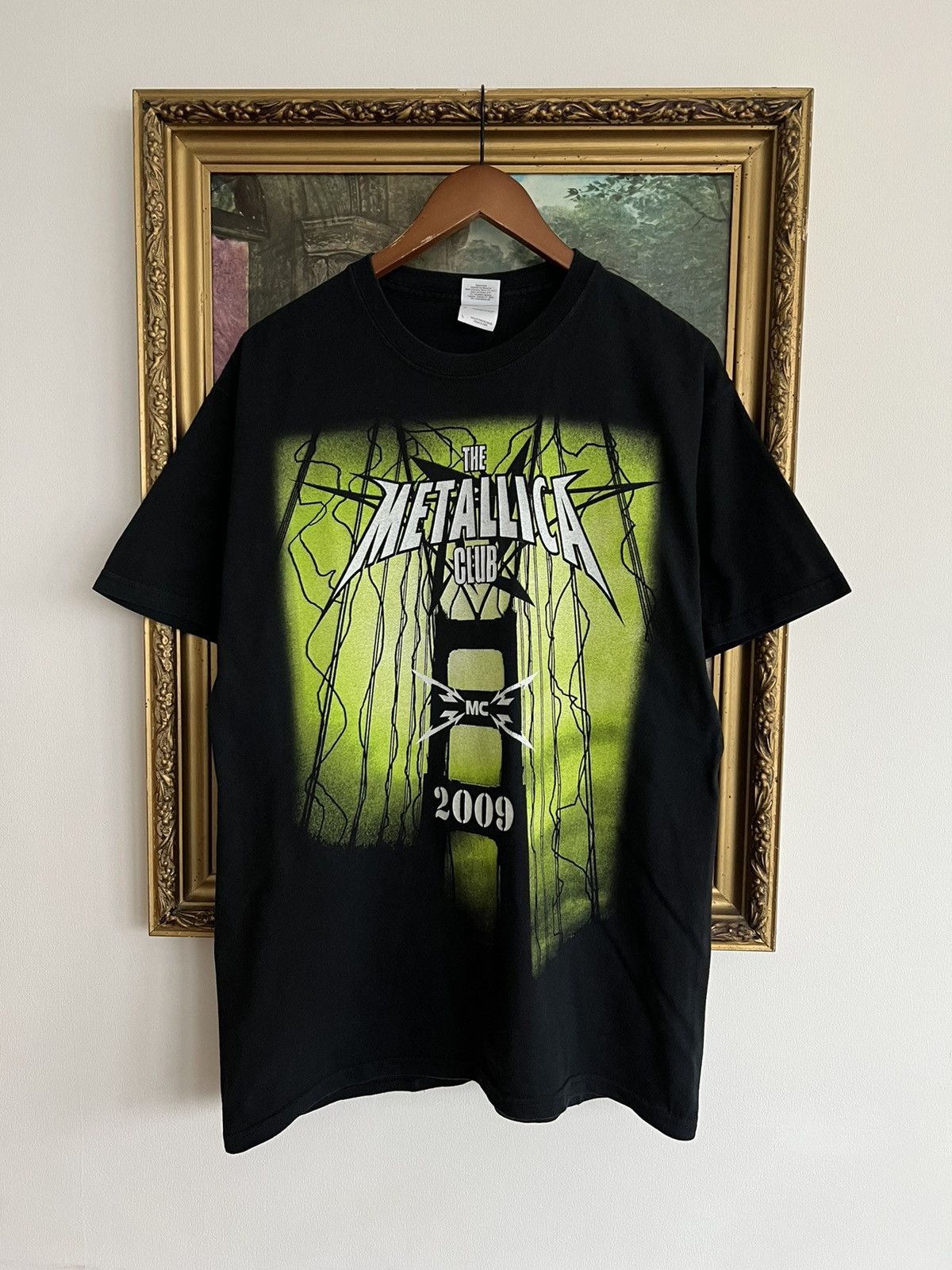 Band Tees Vintage 2009 Metallica Club Rock Band Black Tee Size US L / EU 52-54 / 3 - 1 Thumbnail
