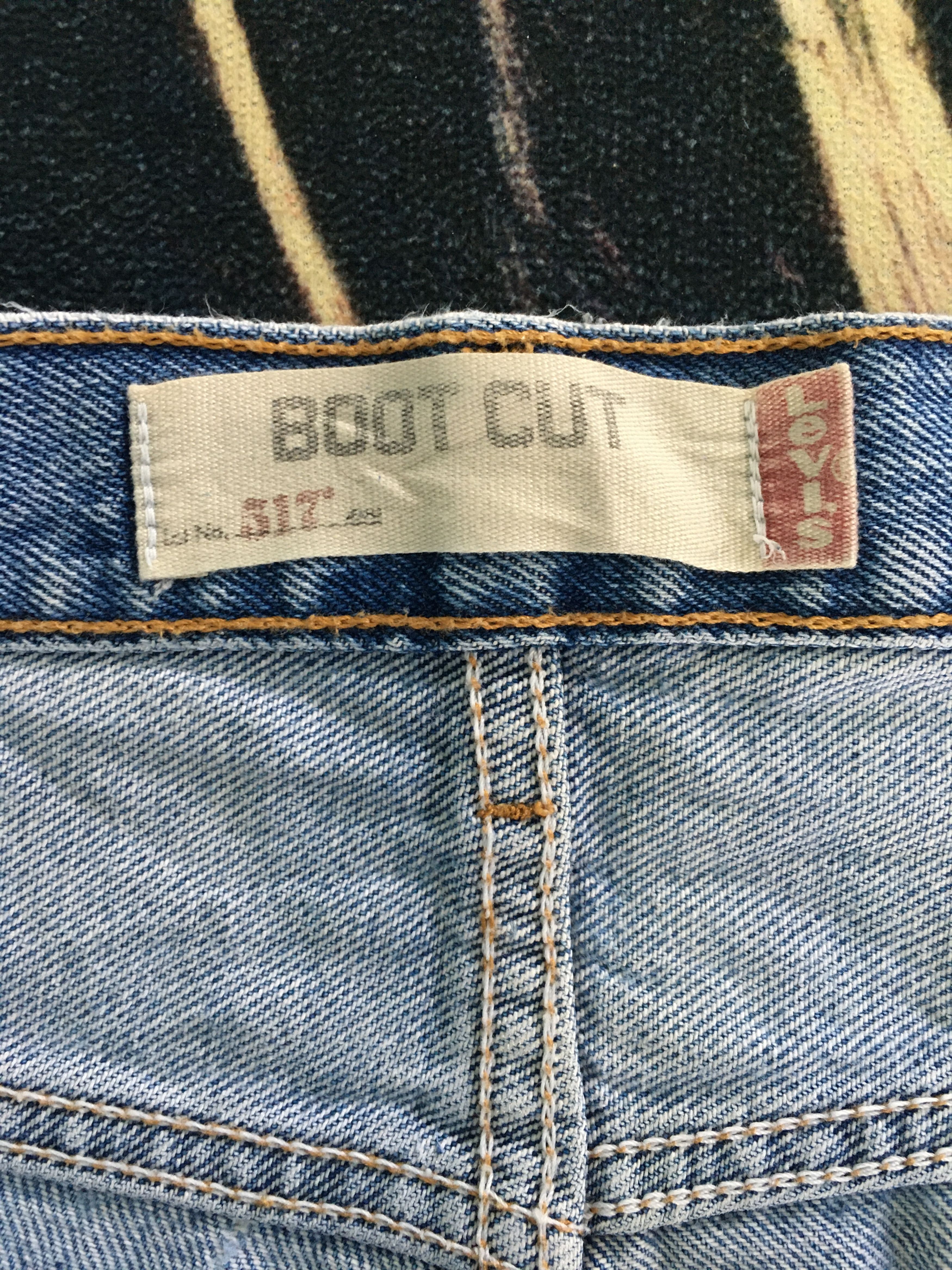 Levi's × Levi's Vintage Clothing Ripped Levis 517 Jeans Bootcut Flare-90s Size US 36 / EU 52 - 7 Thumbnail