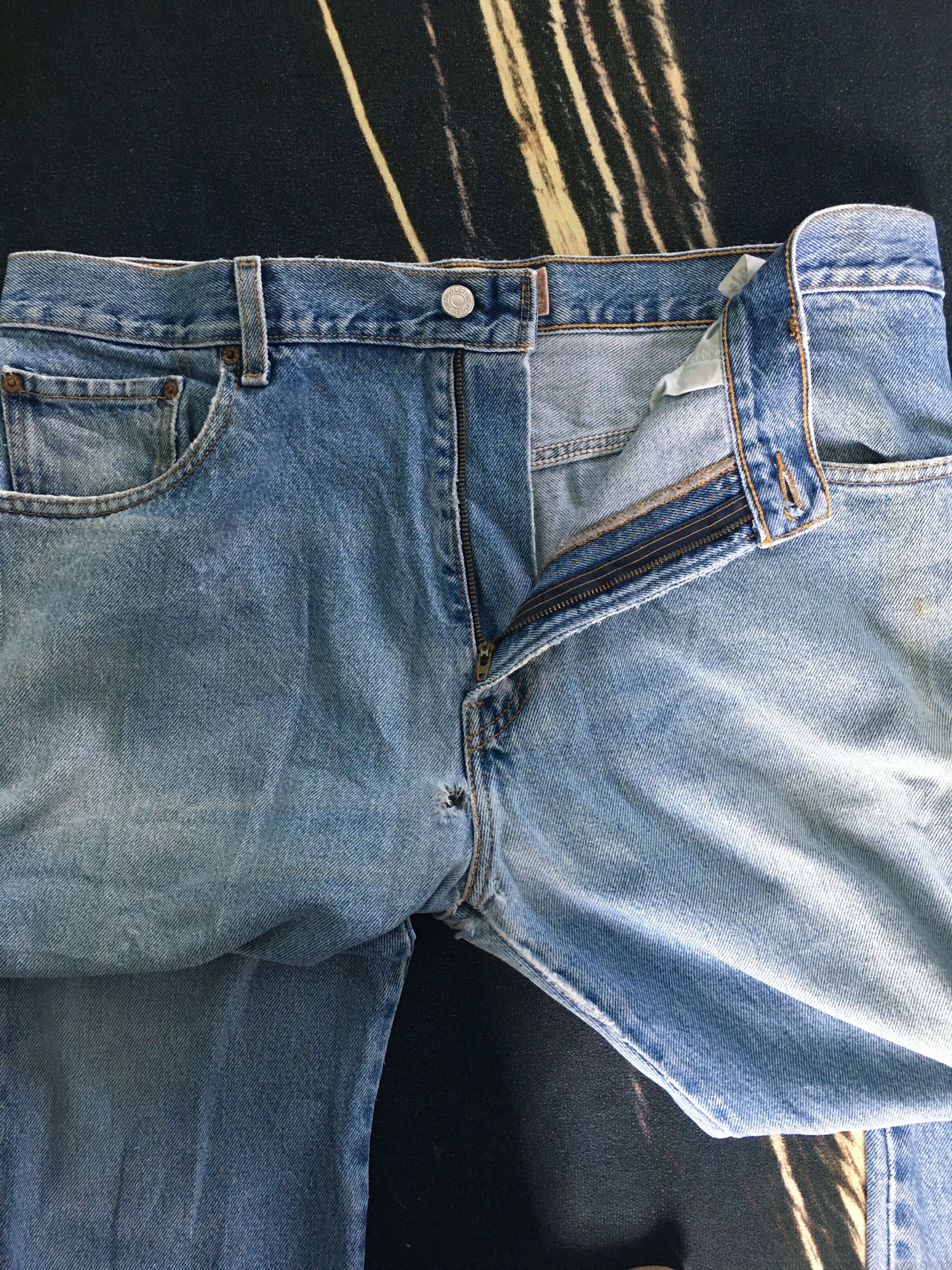 Levi's × Levi's Vintage Clothing Ripped Levis 517 Jeans Bootcut Flare-90s Size US 36 / EU 52 - 17 Thumbnail