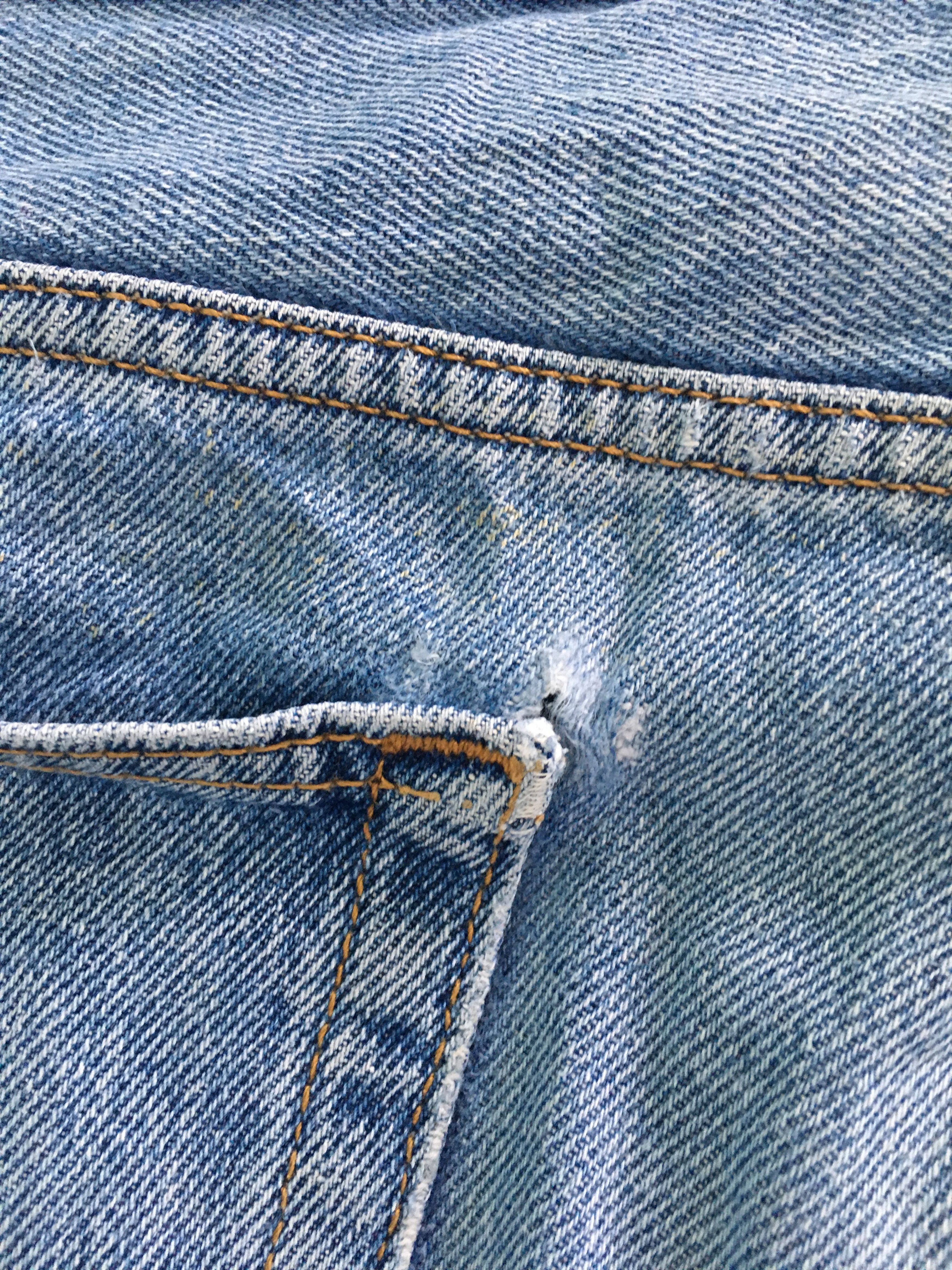 Levi's × Levi's Vintage Clothing Ripped Levis 517 Jeans Bootcut Flare-90s Size US 36 / EU 52 - 18 Thumbnail