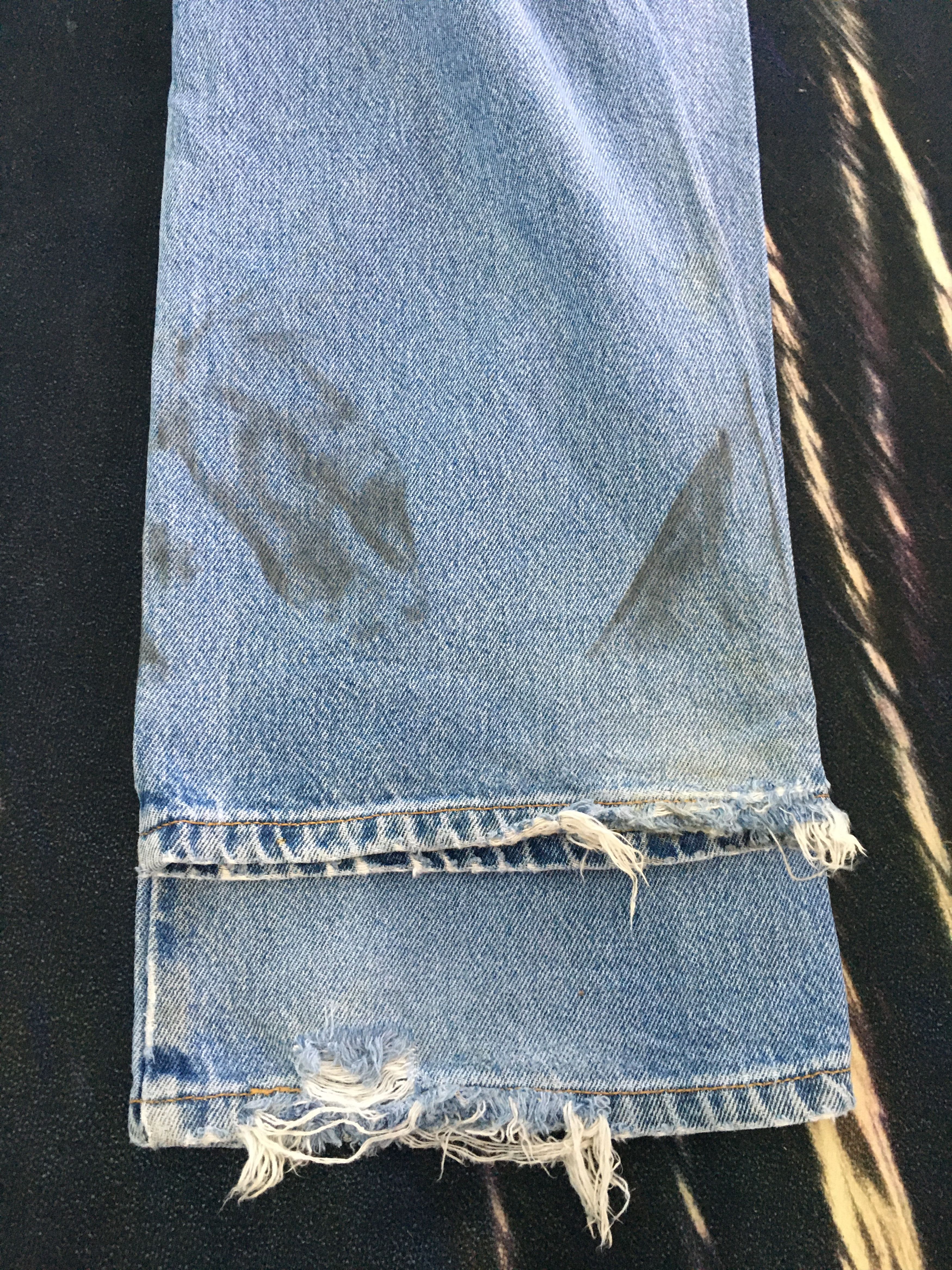 Levi's × Levi's Vintage Clothing Ripped Levis 517 Jeans Bootcut Flare-90s Size US 36 / EU 52 - 20 Thumbnail