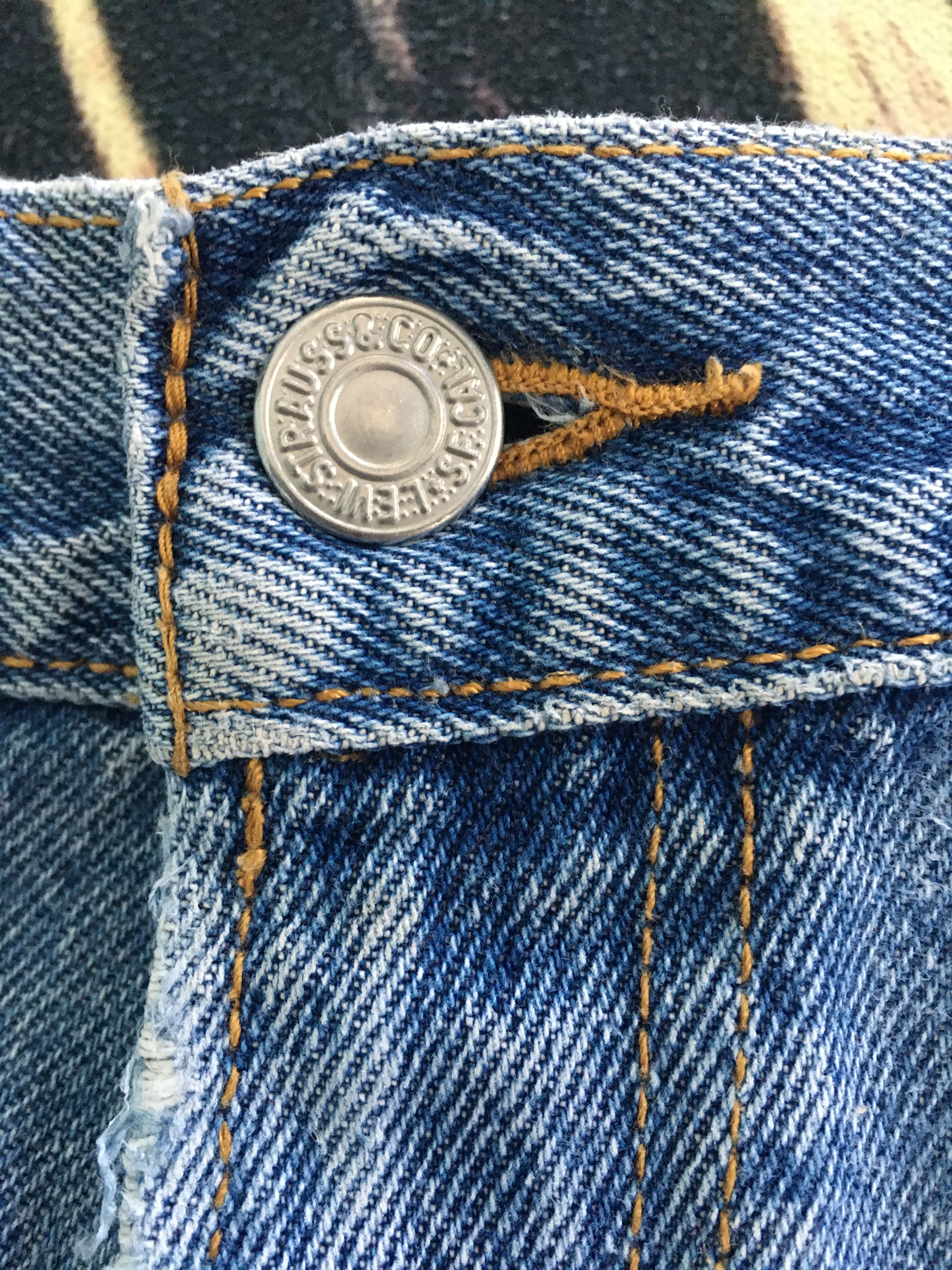 Levi's × Levi's Vintage Clothing Ripped Levis 517 Jeans Bootcut Flare-90s Size US 36 / EU 52 - 10 Thumbnail