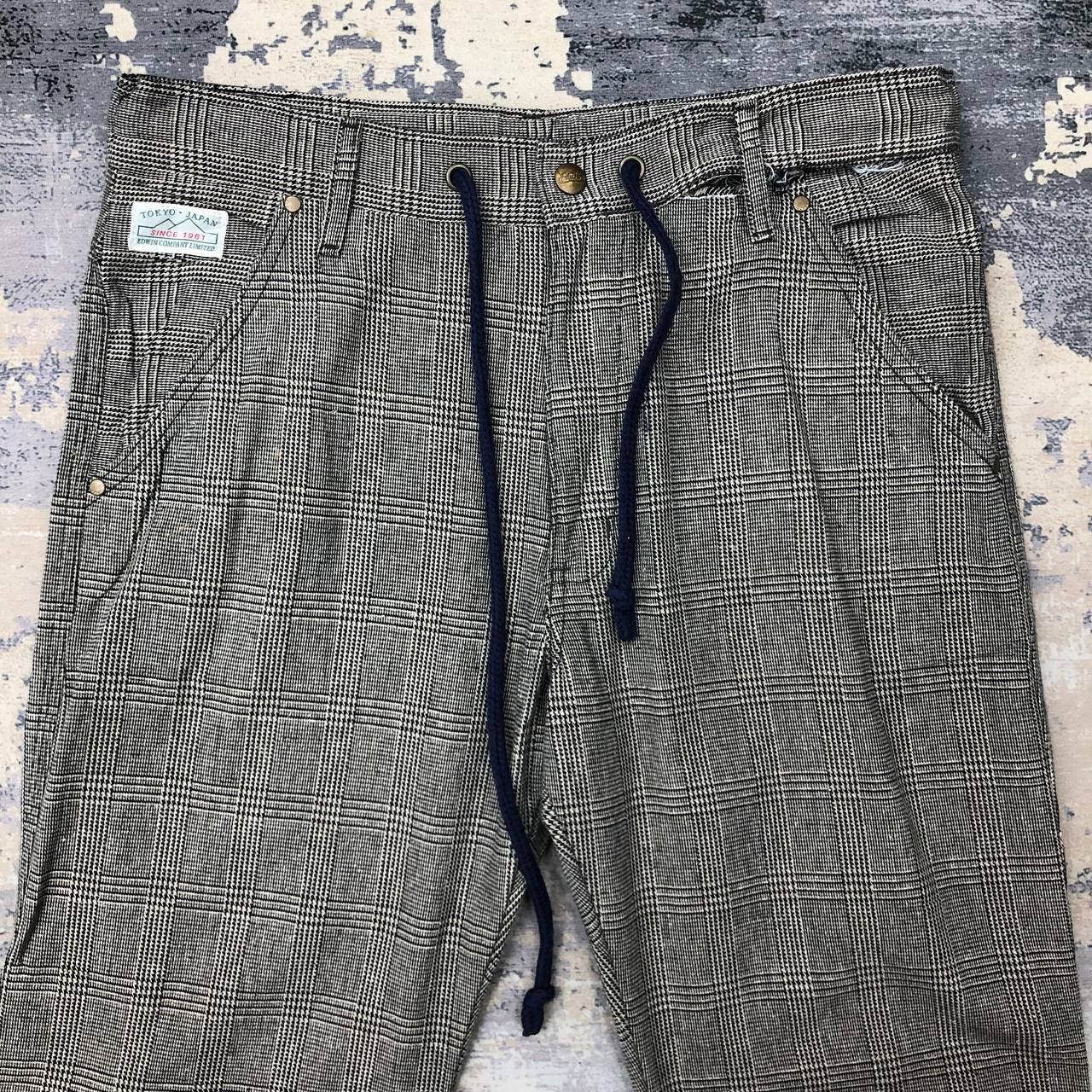 Edwin P496 TOKYO.JAPAN EDWIN HOUNDSTOOTH TARTAN PANTS Size US 34 / EU 50 - 3 Thumbnail