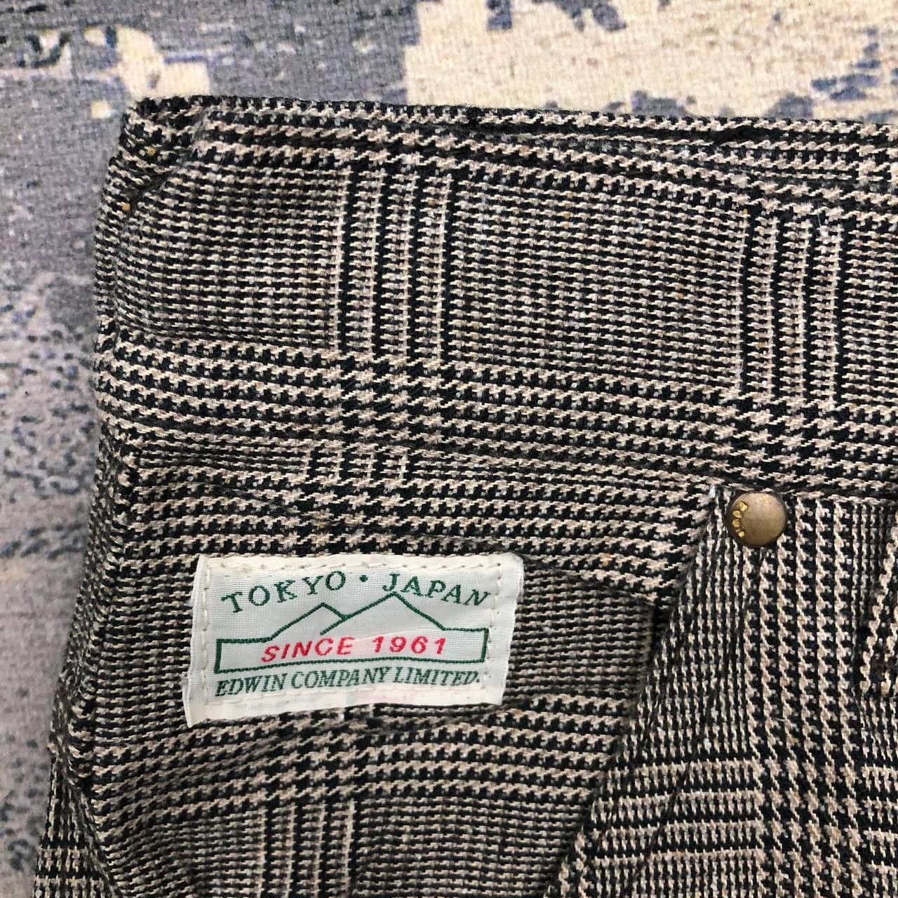 Edwin P496 TOKYO.JAPAN EDWIN HOUNDSTOOTH TARTAN PANTS Size US 34 / EU 50 - 7 Thumbnail