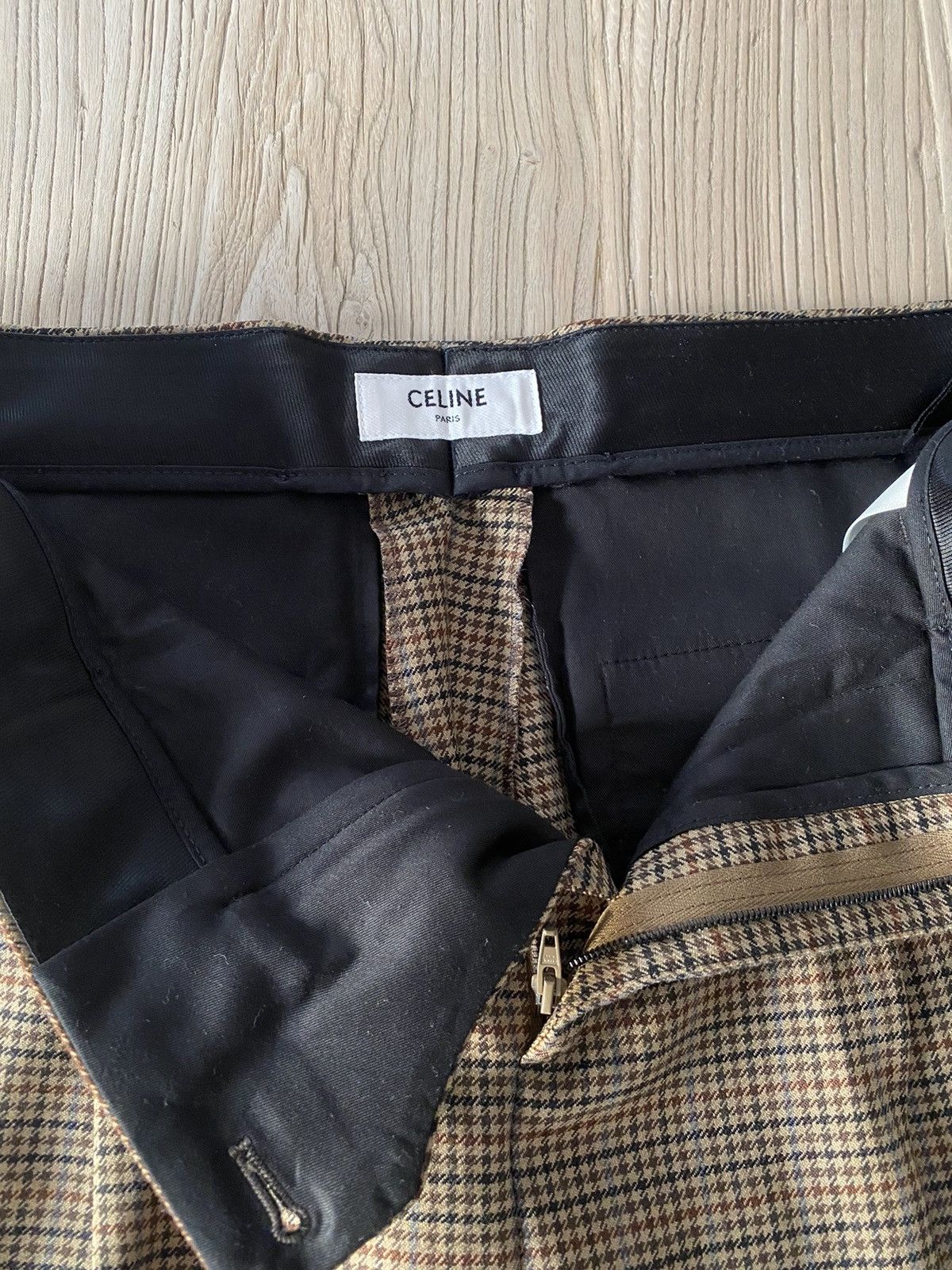 Celine × Hedi Slimane SS21 Runway Houndstooth Skate Pants Size US 32 / EU 48 - 3 Thumbnail