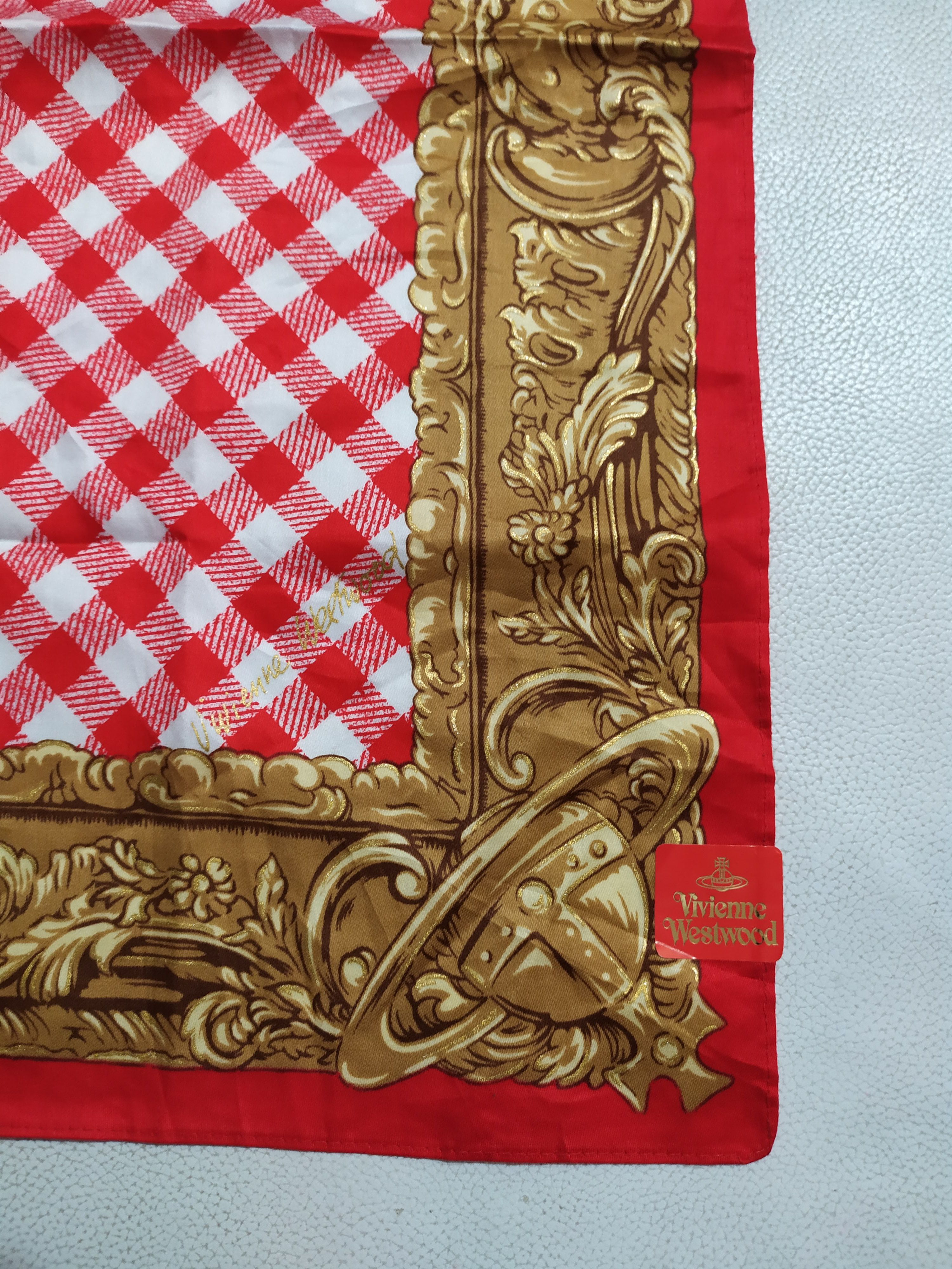 Vivienne Westwood 🔥Vivienne Westwood Handkerchief Bandana Masked Big Orb Logo Size ONE SIZE - 10 Thumbnail