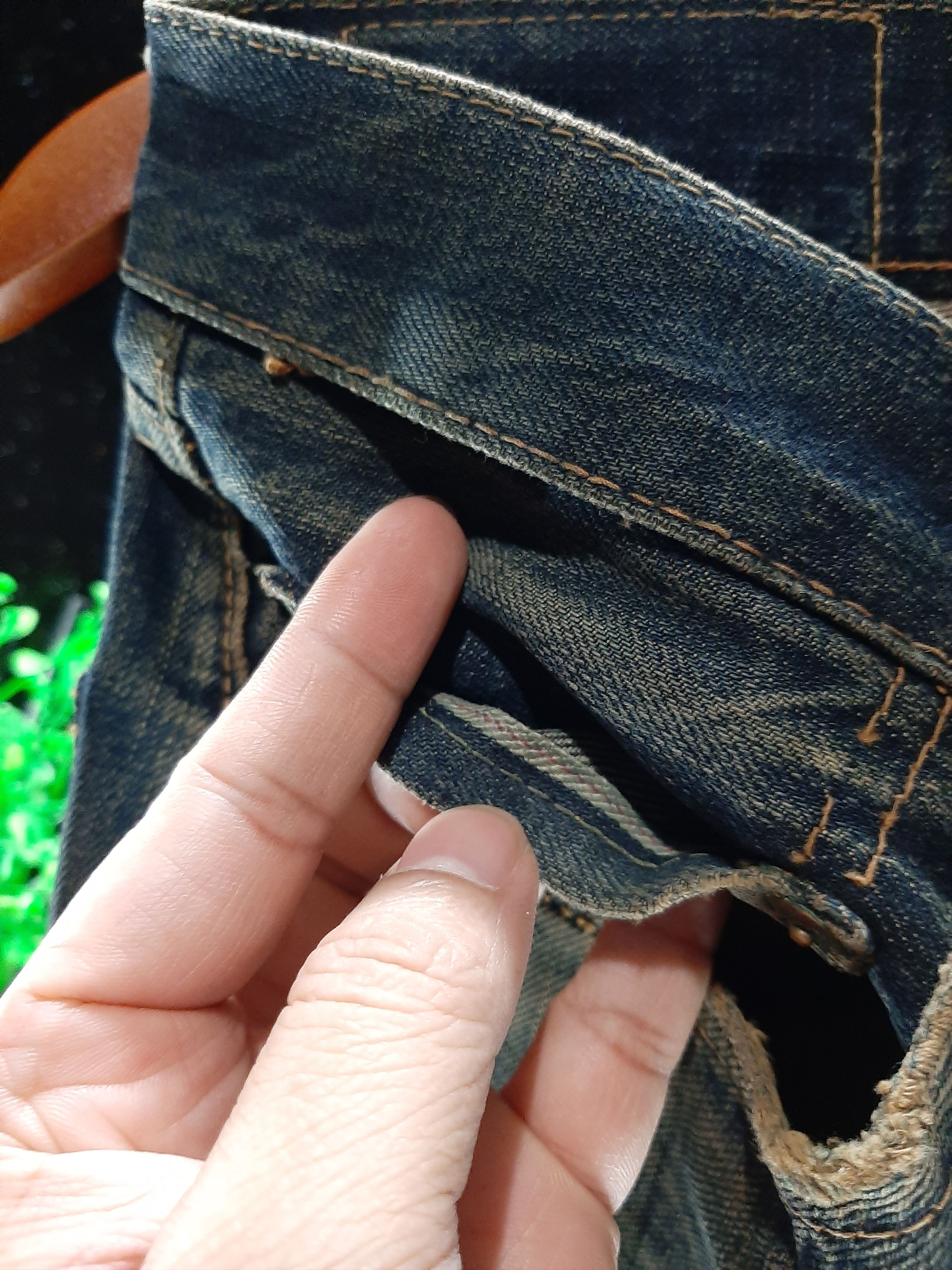 Japanese Brand × Salvage RUSTY PINBALL JAPAN SELVEDGE DISTRESSED DENIM Size US 31 - 4 Thumbnail