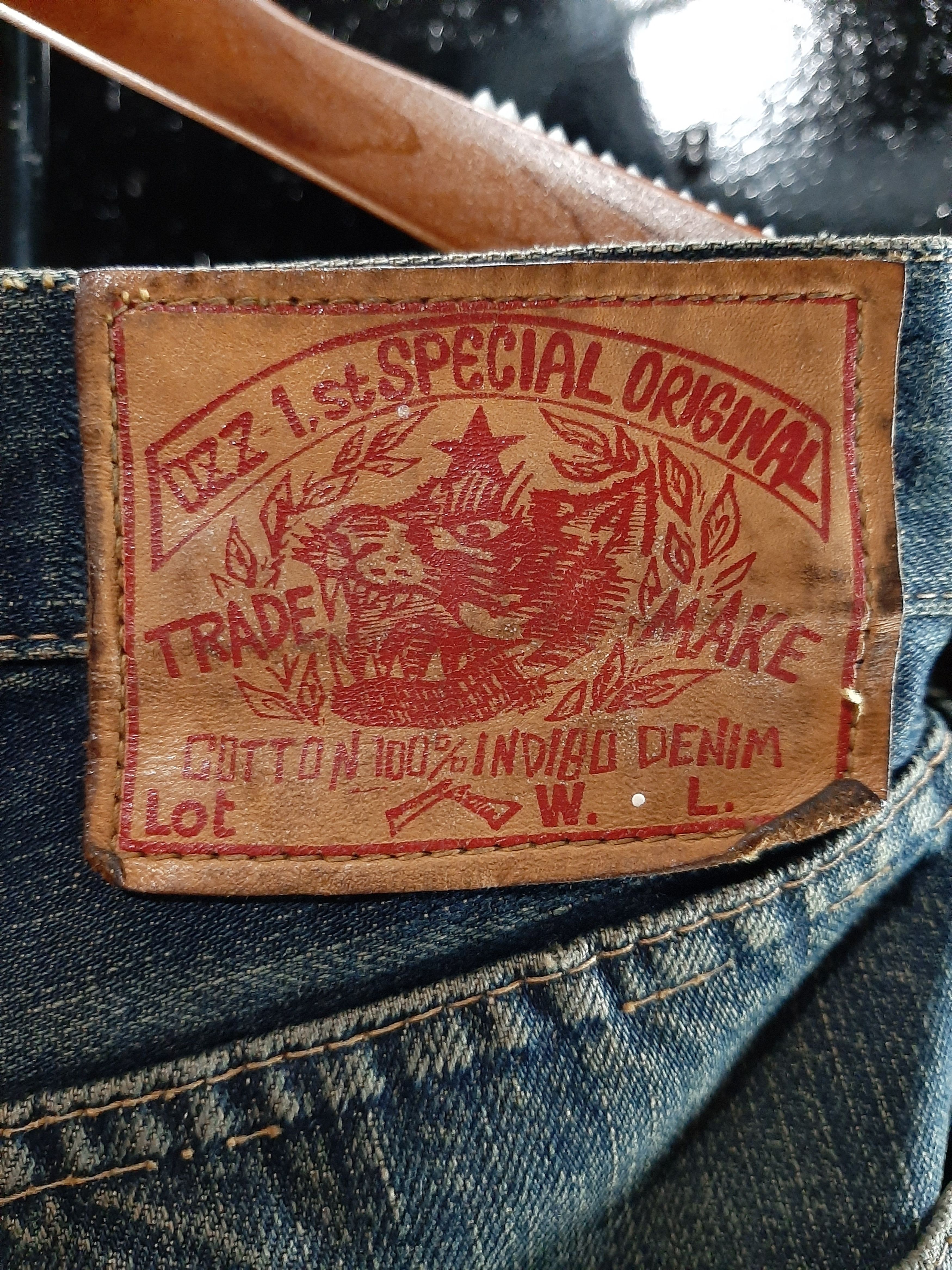 Japanese Brand × Salvage RUSTY PINBALL JAPAN SELVEDGE DISTRESSED DENIM Size US 31 - 12 Thumbnail