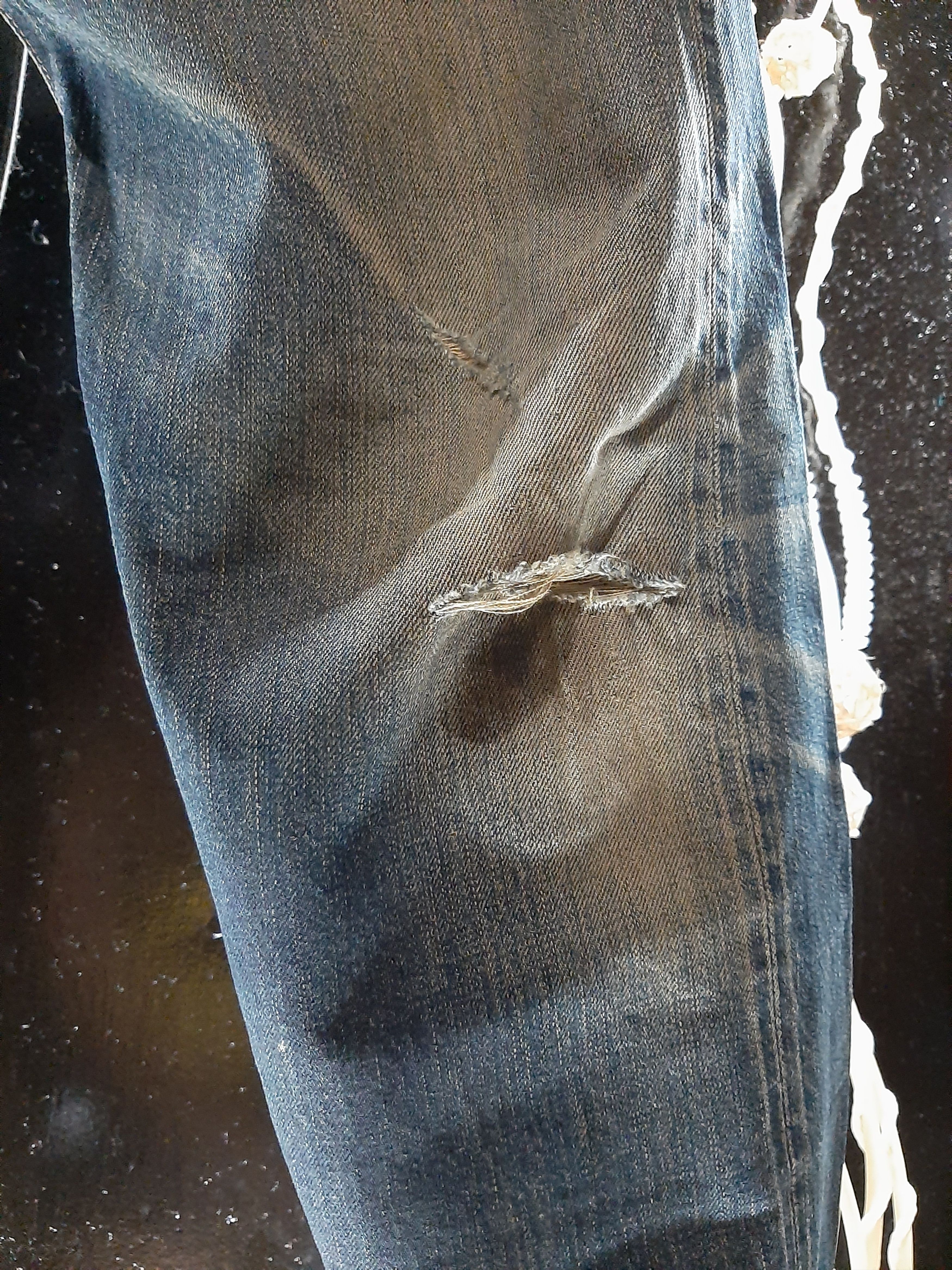 Japanese Brand × Salvage RUSTY PINBALL JAPAN SELVEDGE DISTRESSED DENIM Size US 31 - 7 Thumbnail