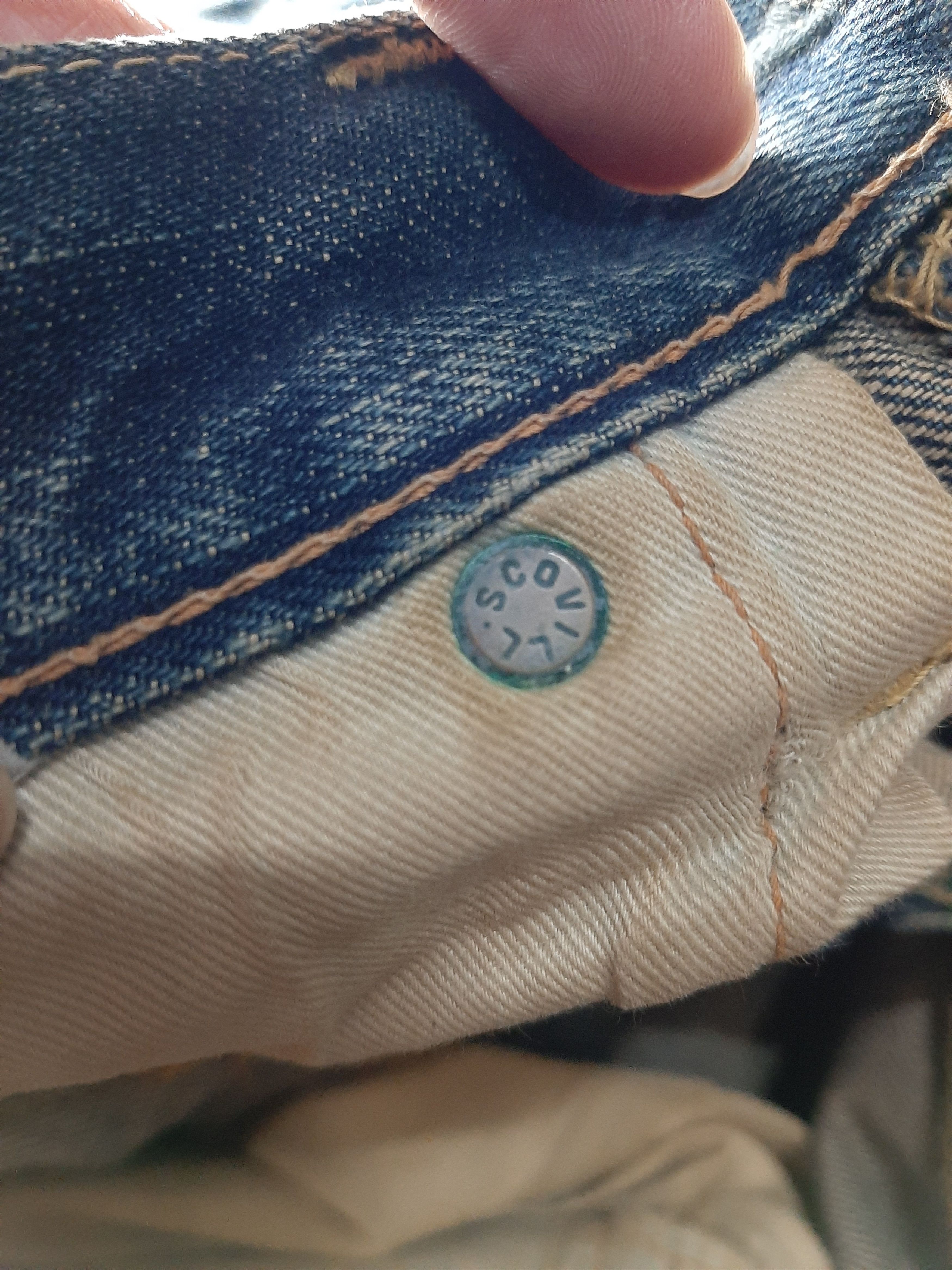Japanese Brand × Salvage RUSTY PINBALL JAPAN SELVEDGE DISTRESSED DENIM Size US 31 - 19 Thumbnail
