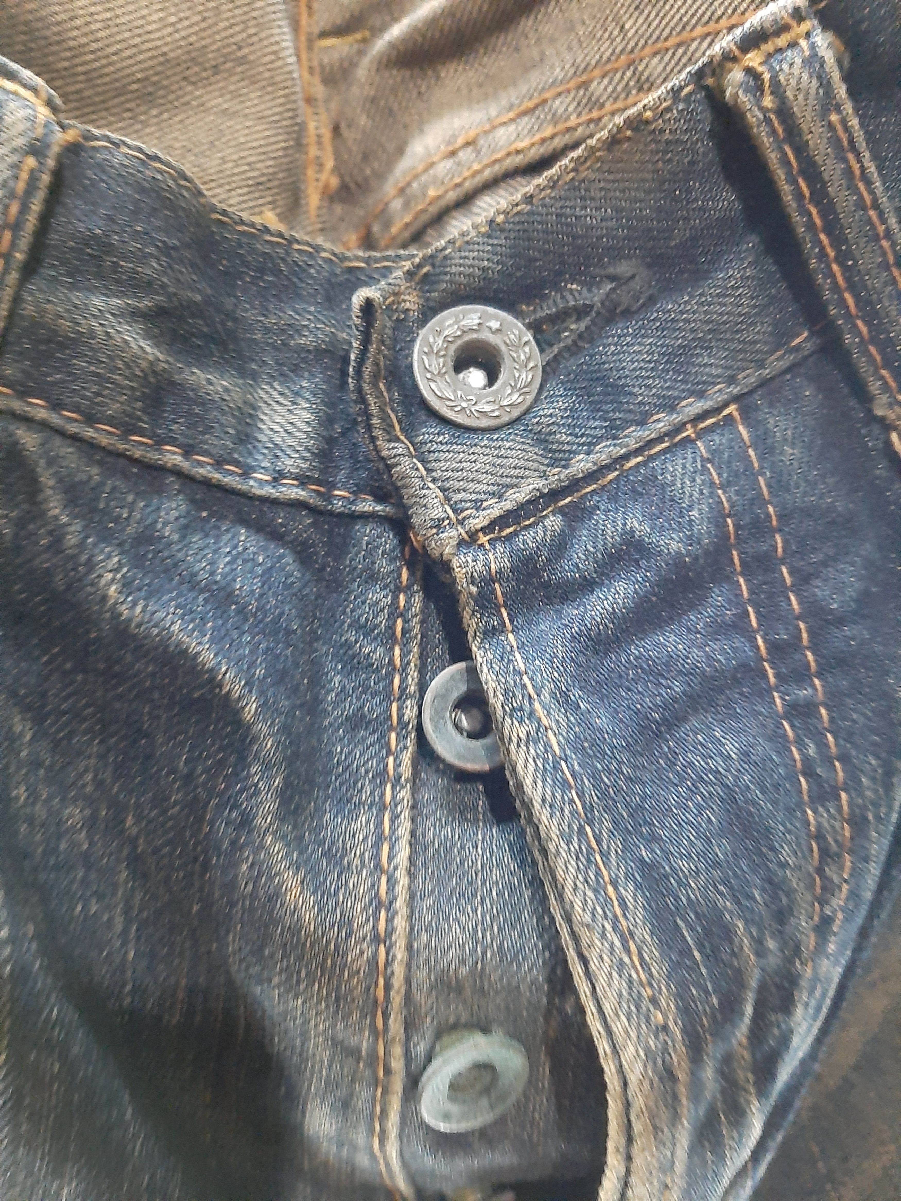 Japanese Brand × Salvage RUSTY PINBALL JAPAN SELVEDGE DISTRESSED DENIM Size US 31 - 5 Thumbnail
