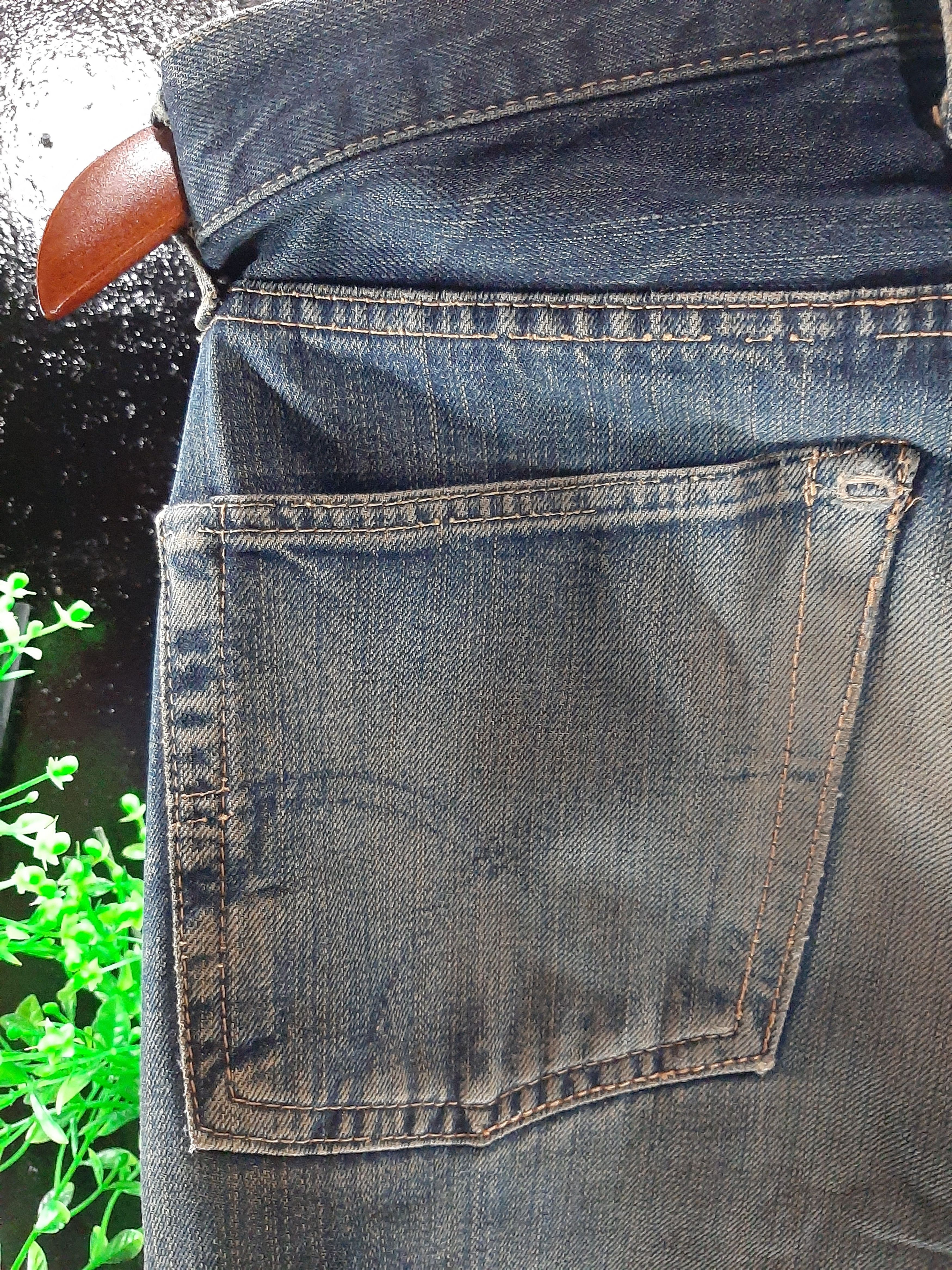Japanese Brand × Salvage RUSTY PINBALL JAPAN SELVEDGE DISTRESSED DENIM Size US 31 - 10 Thumbnail
