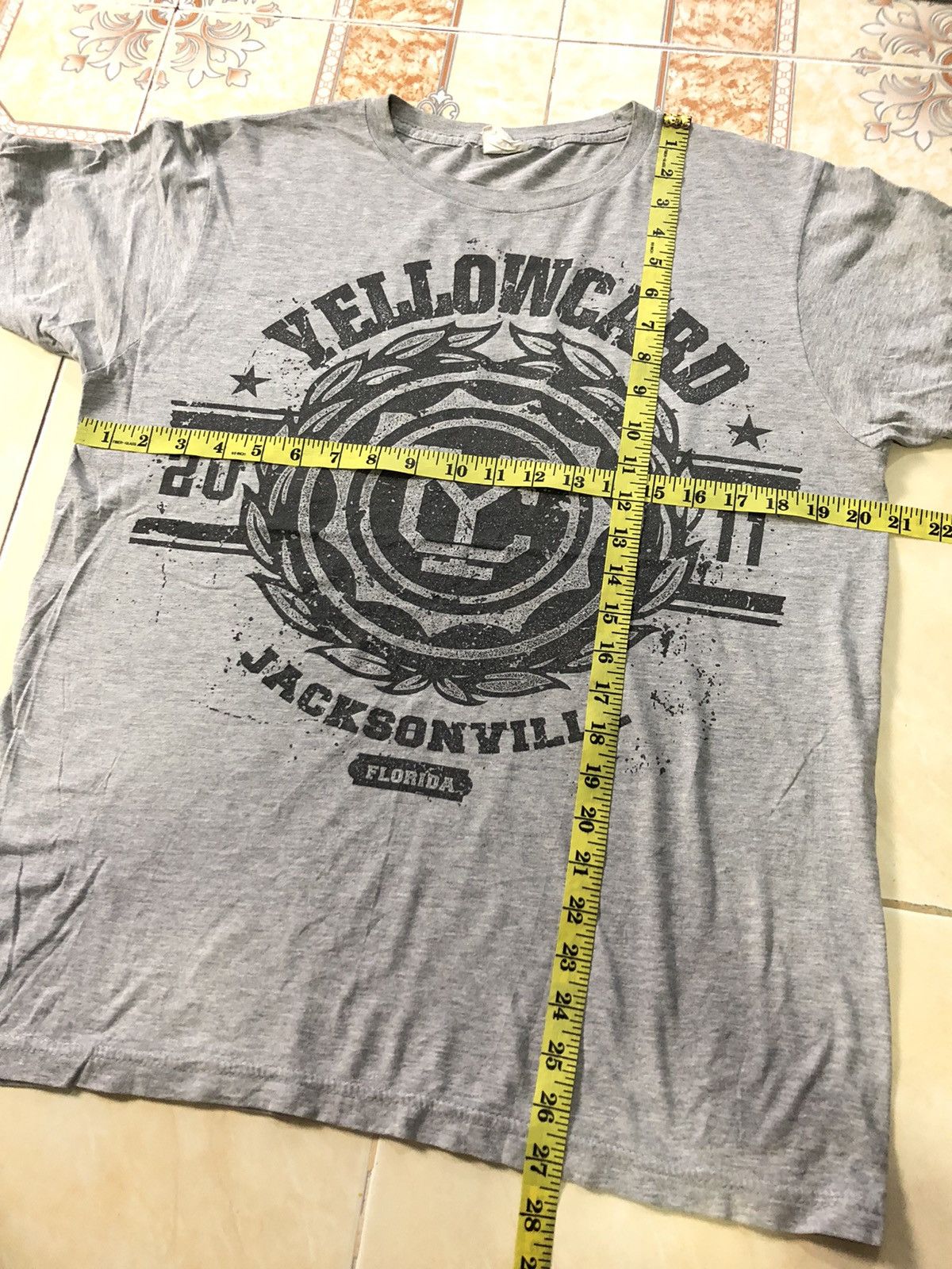 Band Tees × Vintage VINTAGE Yellowcard American rockband JACKSONVILE FLORIDA2011 Size US M / EU 48-50 / 2 - 7 Thumbnail