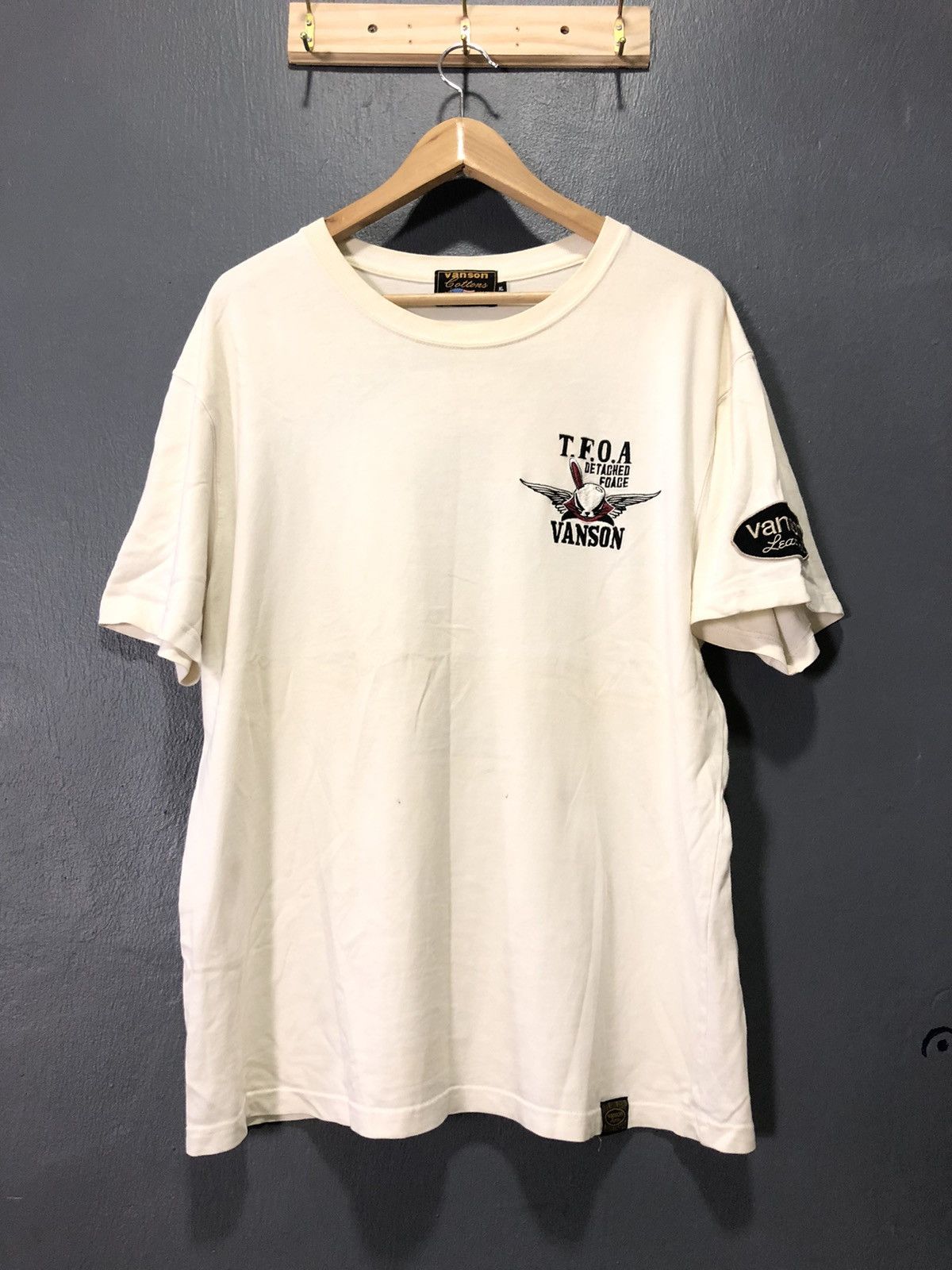 Vanson Leathers × Vintage VINTAGE VANSON LEATHER ONE EARED DEVIL RABBIT T.F.O.A SHIRT Size US L / EU 52-54 / 3 - 2 Thumbnail
