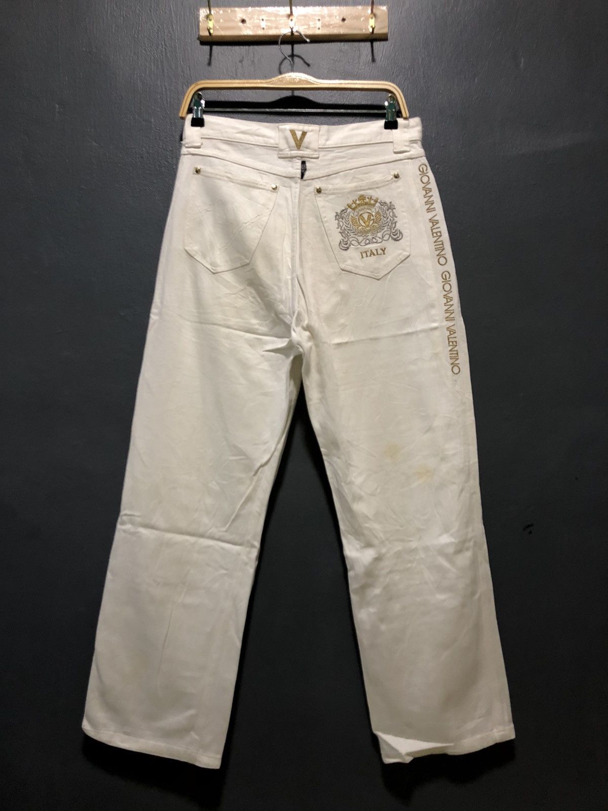 Giovanni Valentino × Vintage VINTAGE GIOVANNI VALENTINO ITALY EMBROIDERY SPELL OUT LOGO Size US 32 / EU 48 - 2 Thumbnail