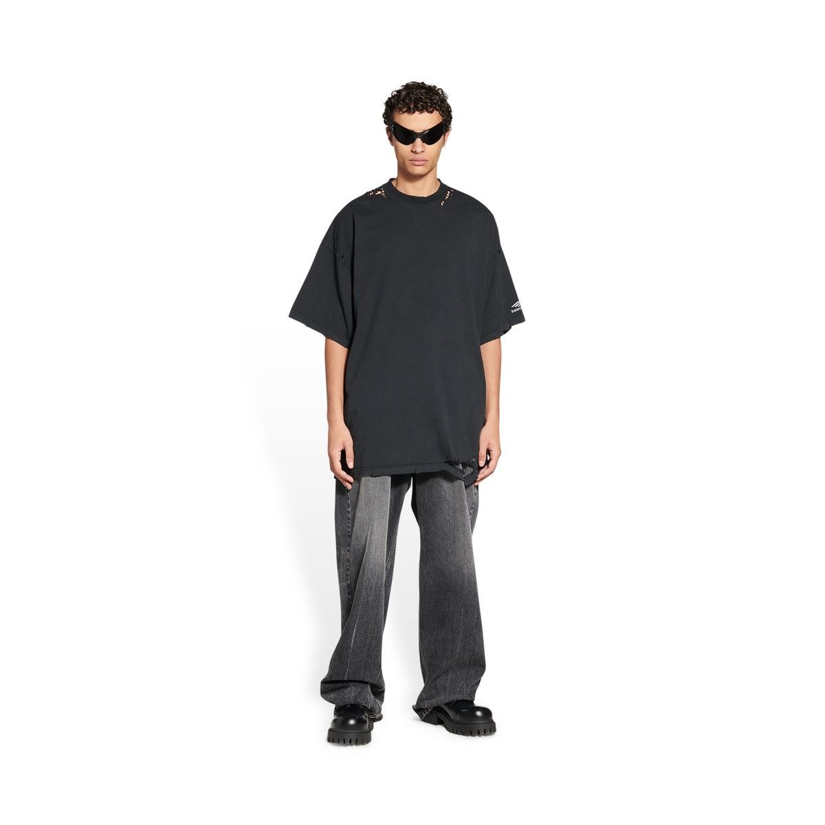 Balenciaga Balenciaga 3B Sports Icon Repaired T-Shirt Vintage Jersey Size US L / EU 52-54 / 3 - 3 Thumbnail