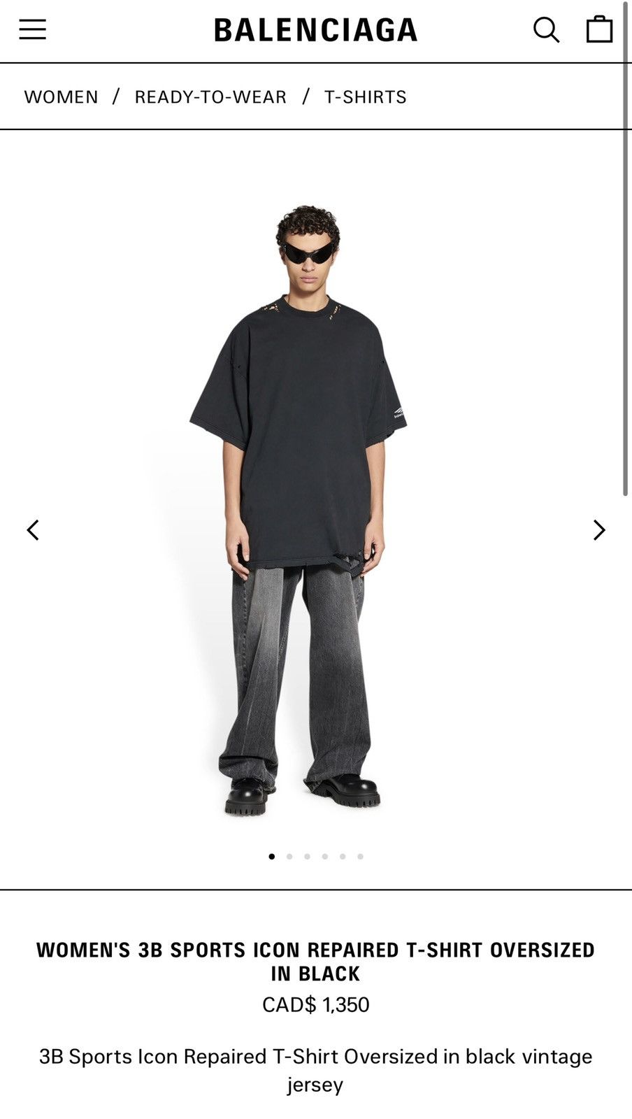 Balenciaga Balenciaga 3B Sports Icon Repaired T-Shirt Vintage Jersey Size US L / EU 52-54 / 3 - 4 Thumbnail