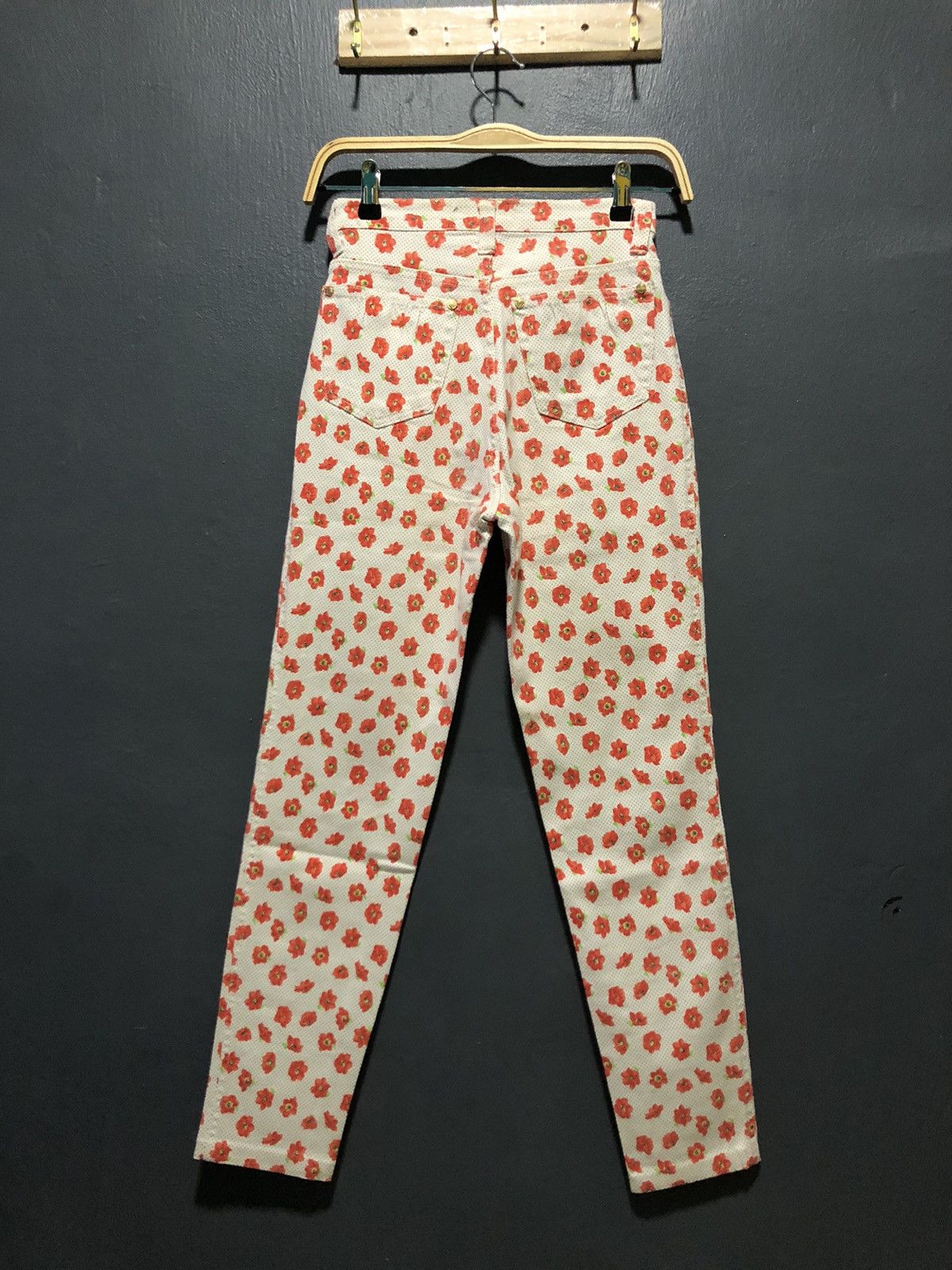 Versace × Versace Jeans Couture × Vintage VERSACE JEANS COUTURE FLOWER🌺OVERPRINT STREACHABLE PANT Size 26" / US 2 / IT 38 - 3 Thumbnail