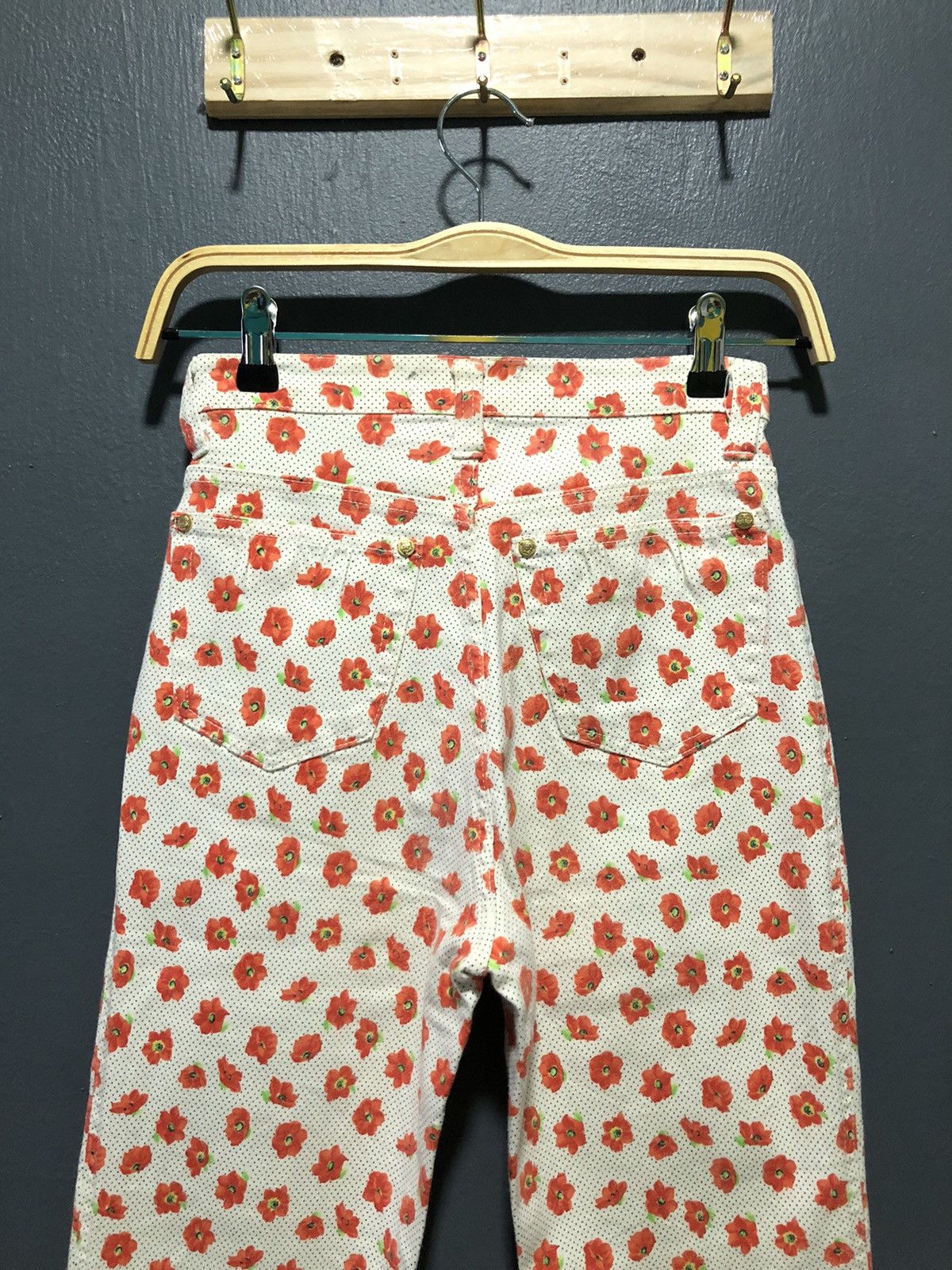 Versace × Versace Jeans Couture × Vintage VERSACE JEANS COUTURE FLOWER🌺OVERPRINT STREACHABLE PANT Size 26" / US 2 / IT 38 - 4 Thumbnail