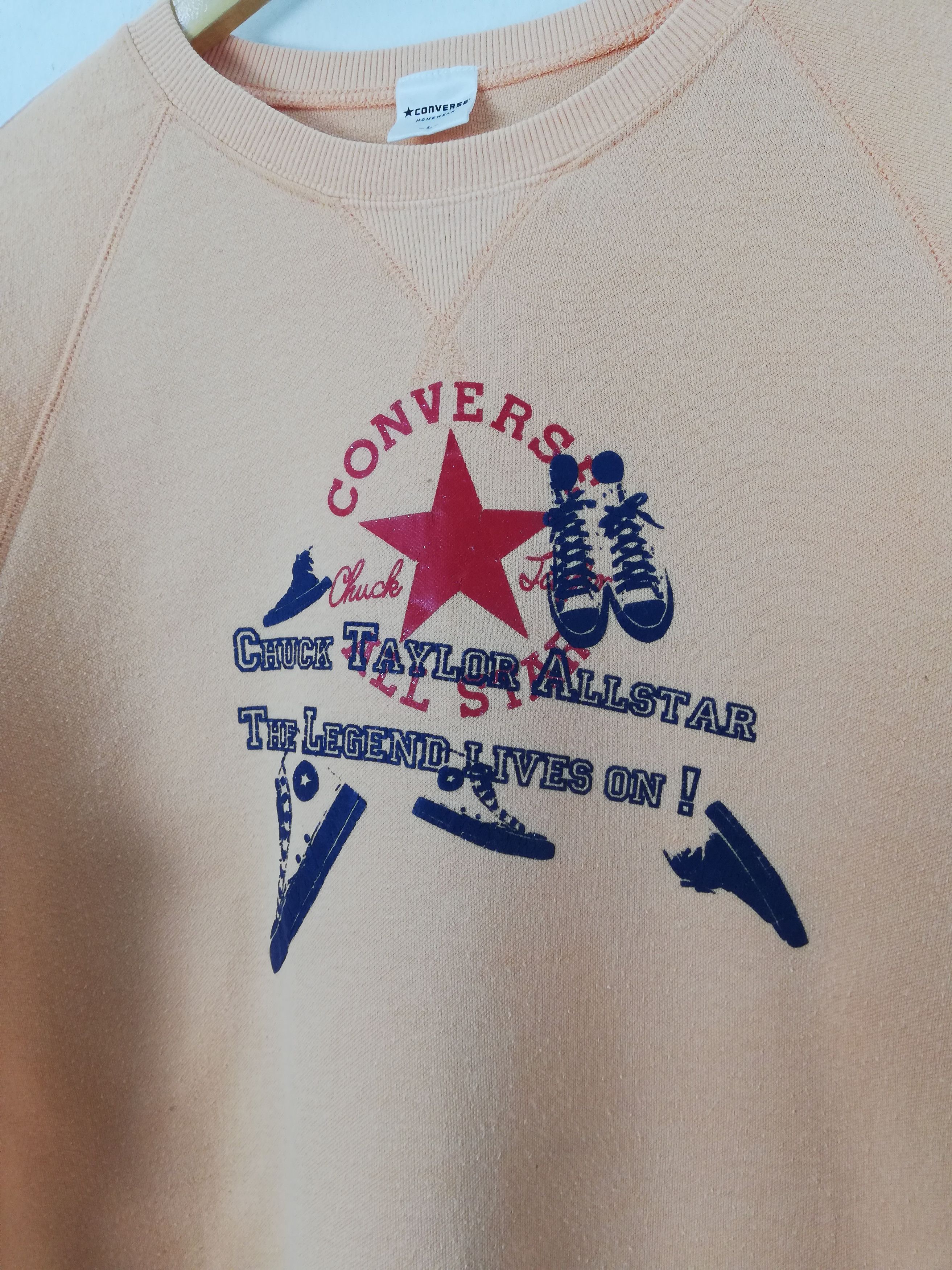 Converse × Japanese Brand 💥Vintage Converse Sweatshirts💥 #0237 Size US L / EU 52-54 / 3 - 2 Thumbnail