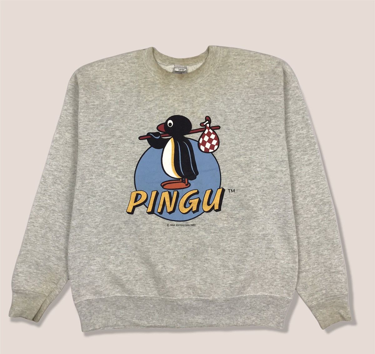 Disney × Vintage Vintage Disney 1994 Pingu Cartoon Show Sweatshirt Size US L / EU 52-54 / 3 - 1 Thumbnail