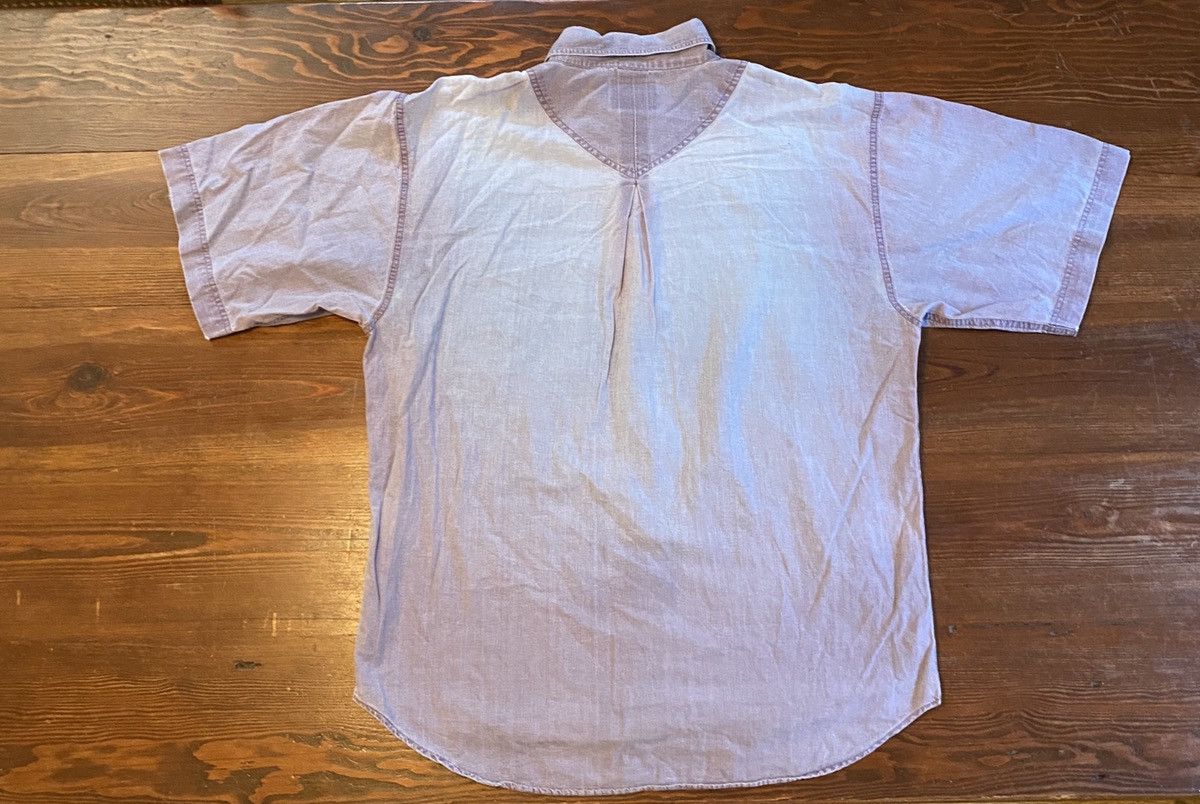 Vintage Vintage 90’s Cargo Brand Distressed Purple Denim Button Up Size US L / EU 52-54 / 3 - 9 Thumbnail