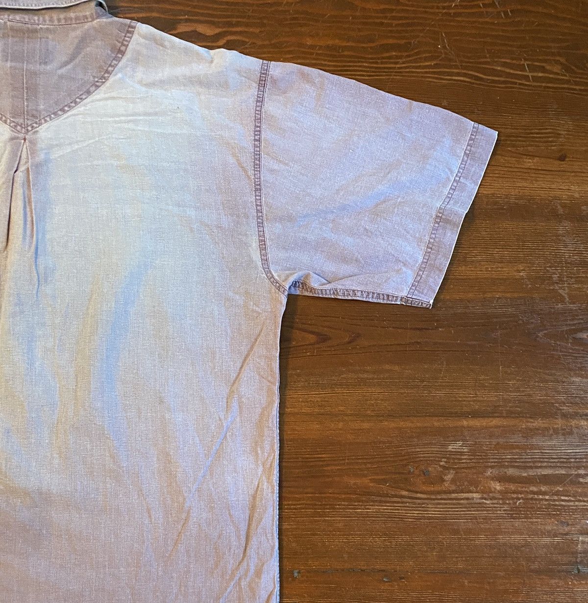 Vintage Vintage 90’s Cargo Brand Distressed Purple Denim Button Up Size US L / EU 52-54 / 3 - 10 Thumbnail