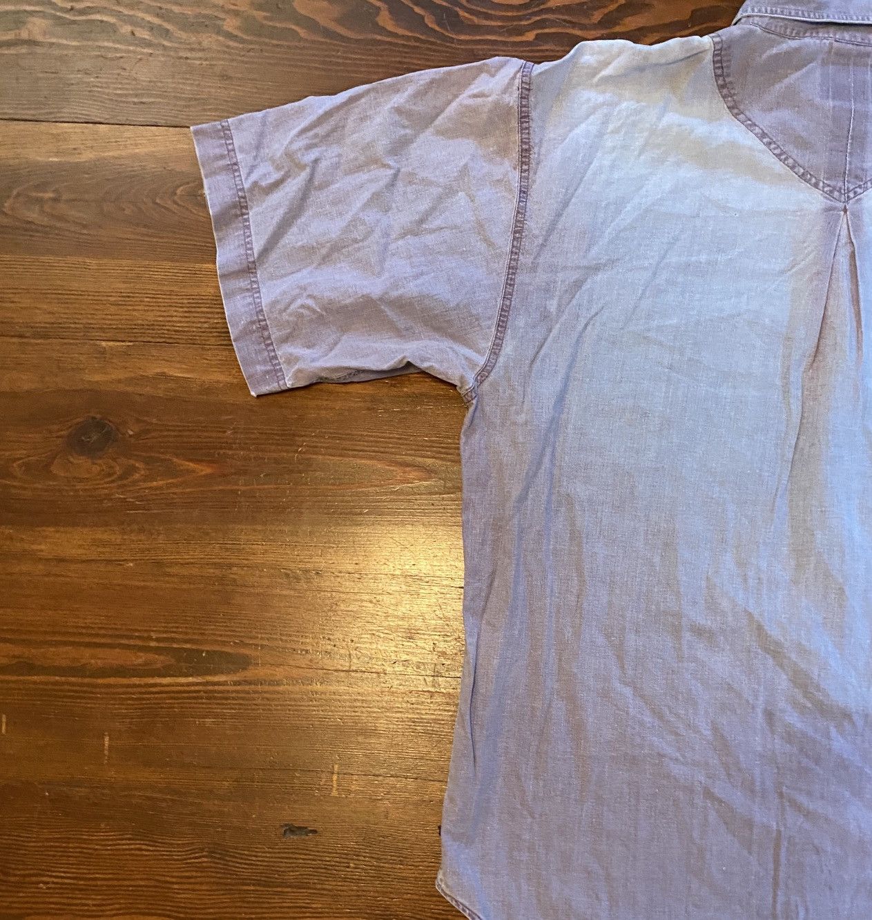 Vintage Vintage 90’s Cargo Brand Distressed Purple Denim Button Up Size US L / EU 52-54 / 3 - 11 Thumbnail