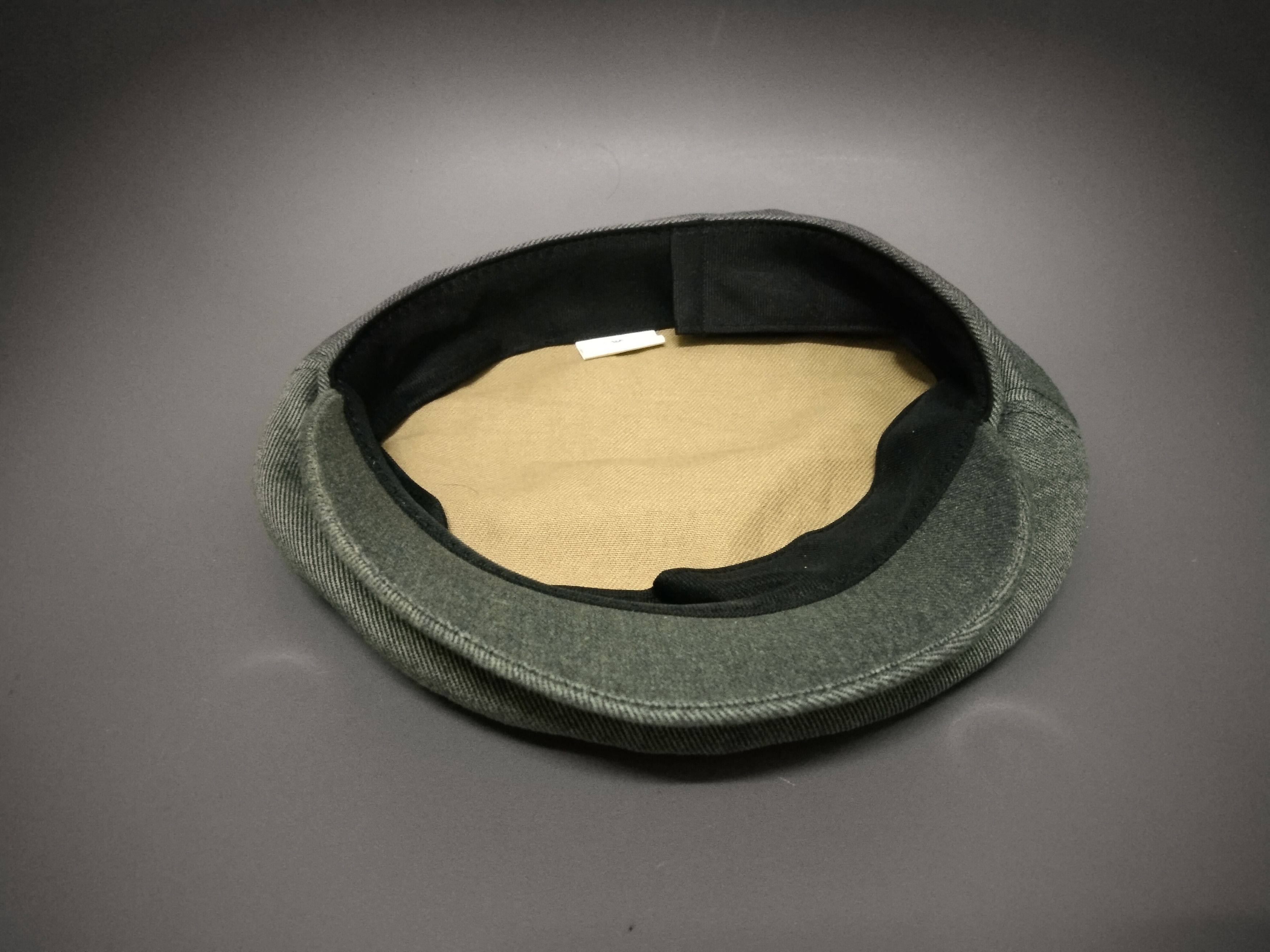 Japanese Brand × Vintage MINIMALIST RARE VINTAGE DENIM ROUND FLAT RETRO HAT JAPAN Size ONE SIZE - 14 Thumbnail