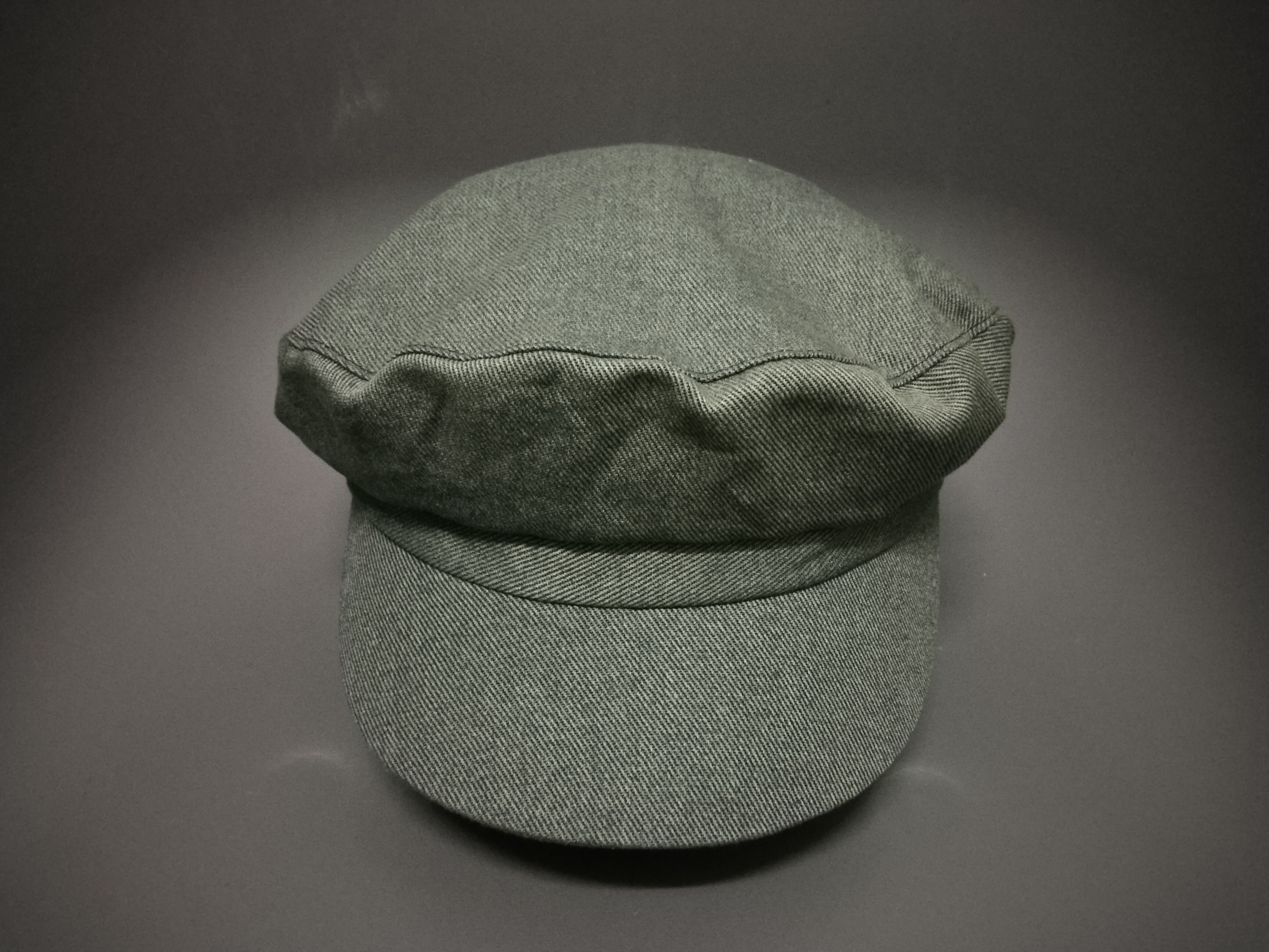 Japanese Brand × Vintage MINIMALIST RARE VINTAGE DENIM ROUND FLAT RETRO HAT JAPAN Size ONE SIZE - 6 Thumbnail