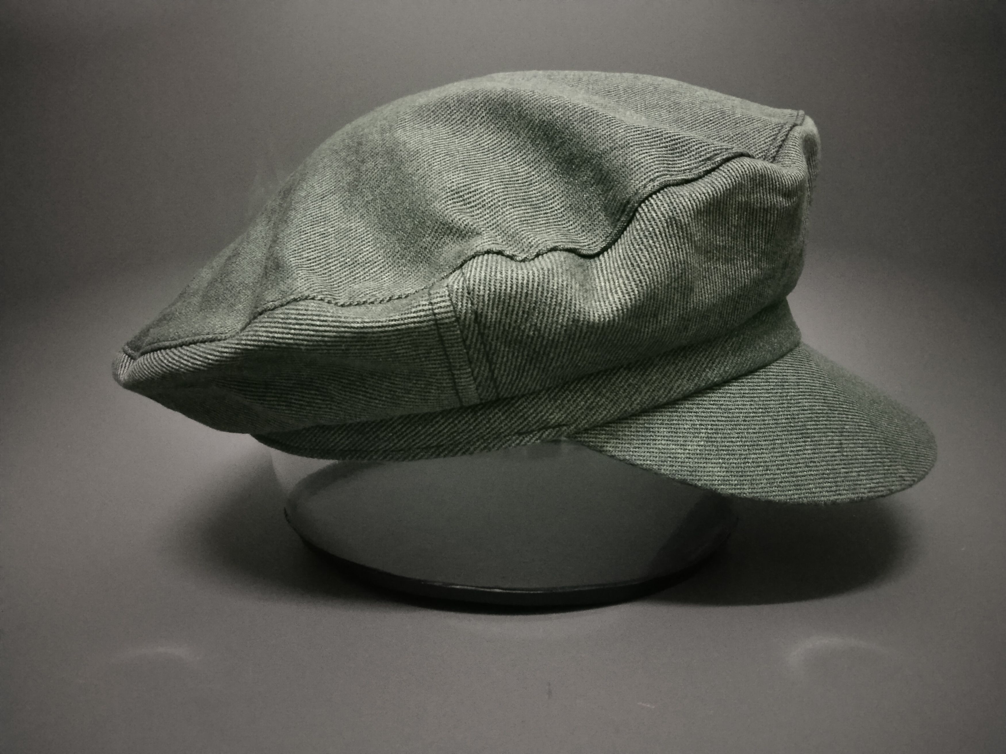 Japanese Brand × Vintage MINIMALIST RARE VINTAGE DENIM ROUND FLAT RETRO HAT JAPAN Size ONE SIZE - 8 Thumbnail