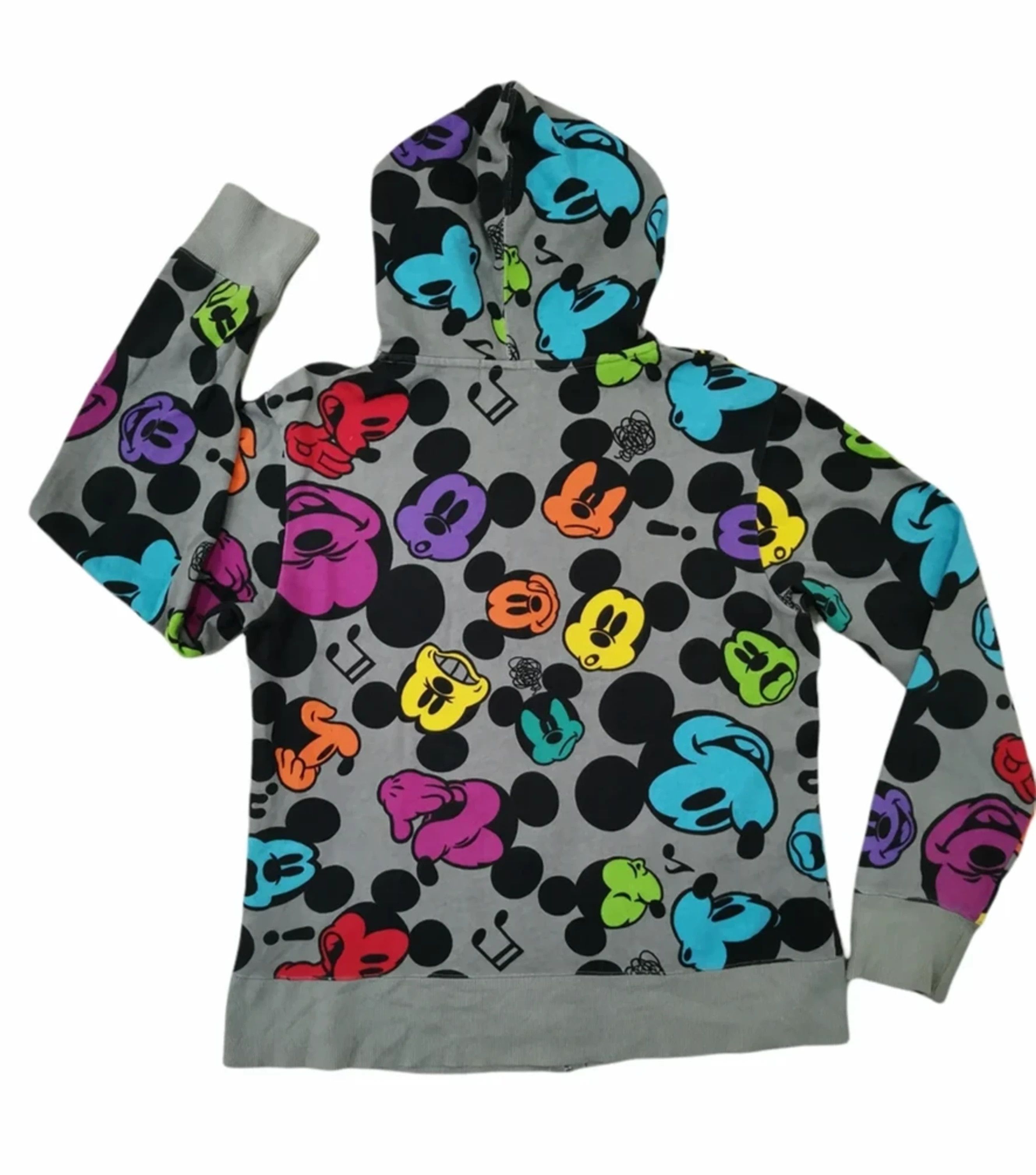 Disney Mickey x Disney Zip Up Hoodie OverPrint Japan Designer Size US L / EU 52-54 / 3 - 2 Thumbnail