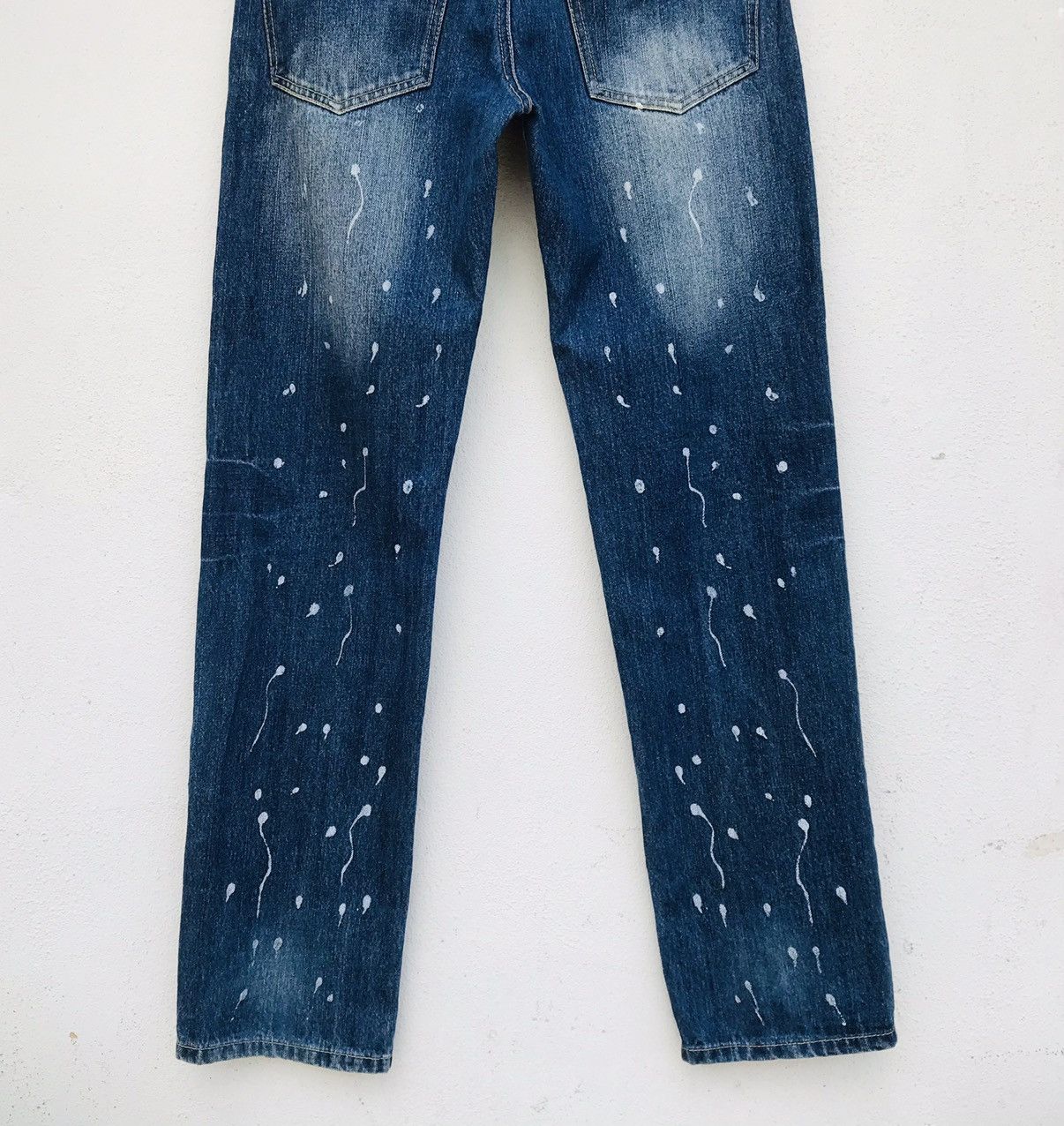 Japanese Brand × Other Rare Sperm Splatter paint jean unbrand denim waist 31 Size US 31 - 5 Thumbnail